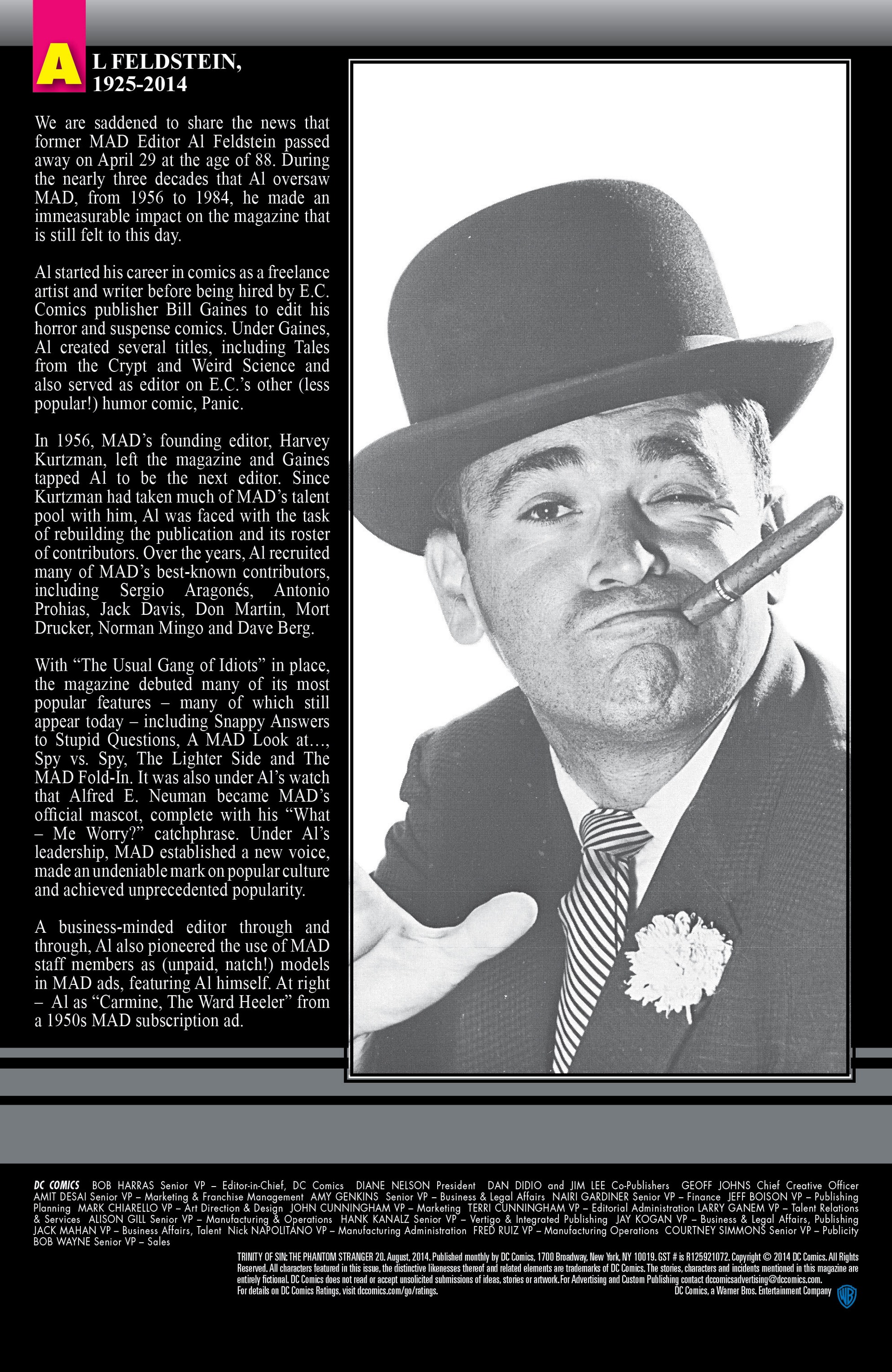 Read online The Phantom Stranger (2012) comic -  Issue #20 - 22