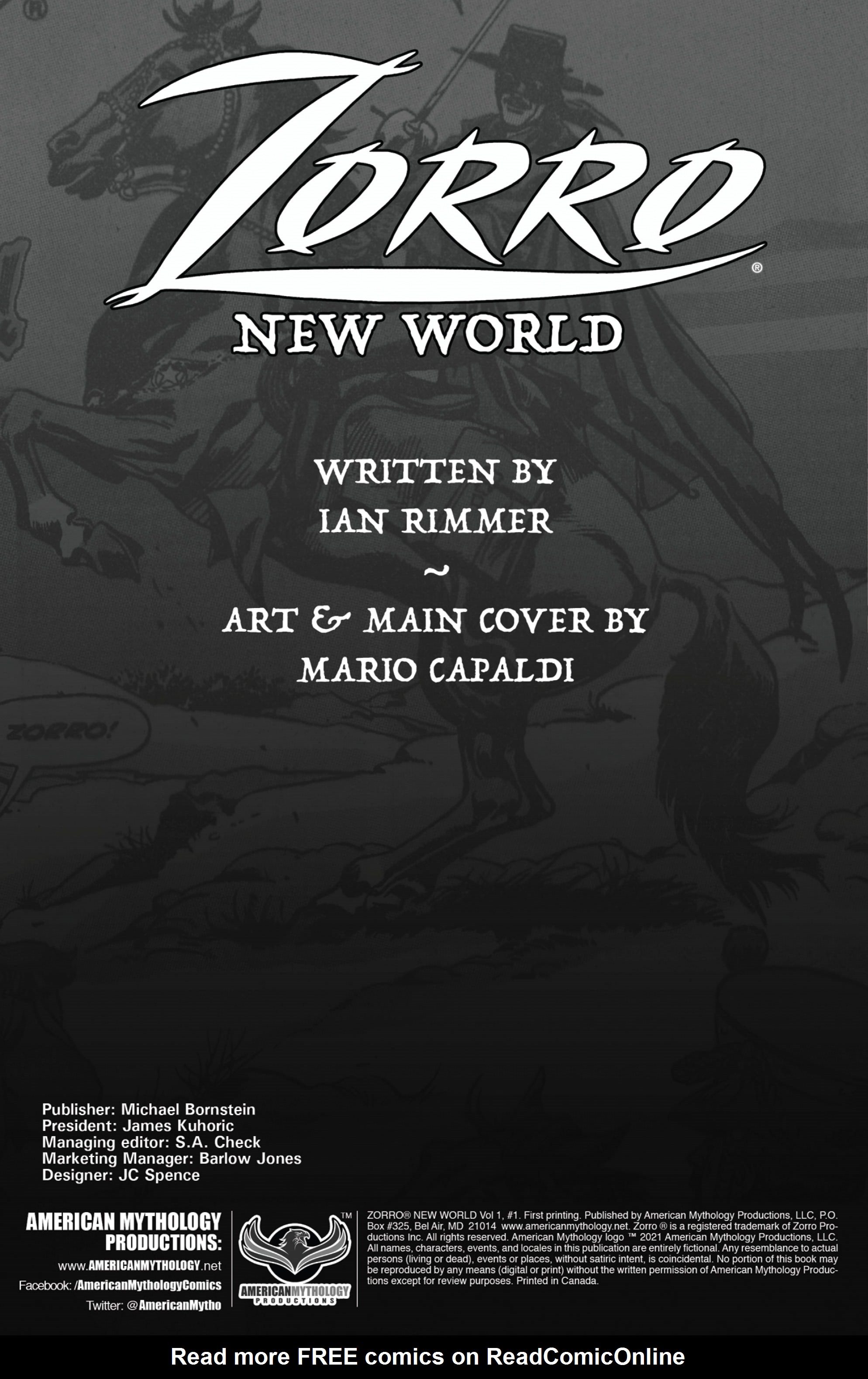 Read online Zorro New World comic -  Issue #1 - 2