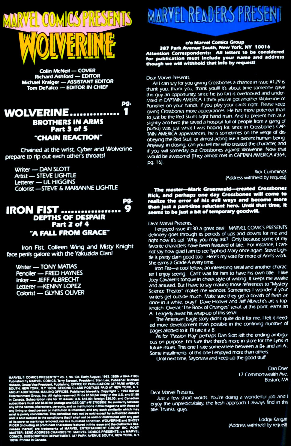 Read online Marvel Comics Presents (1988) comic -  Issue #134 - 20