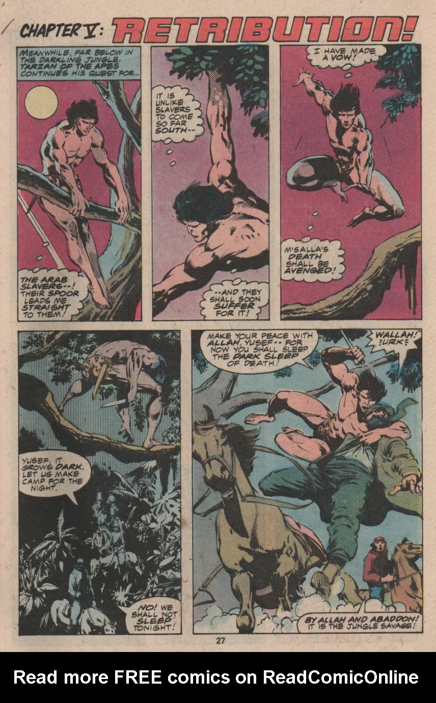Read online Tarzan (1977) comic -  Issue #15 - 16
