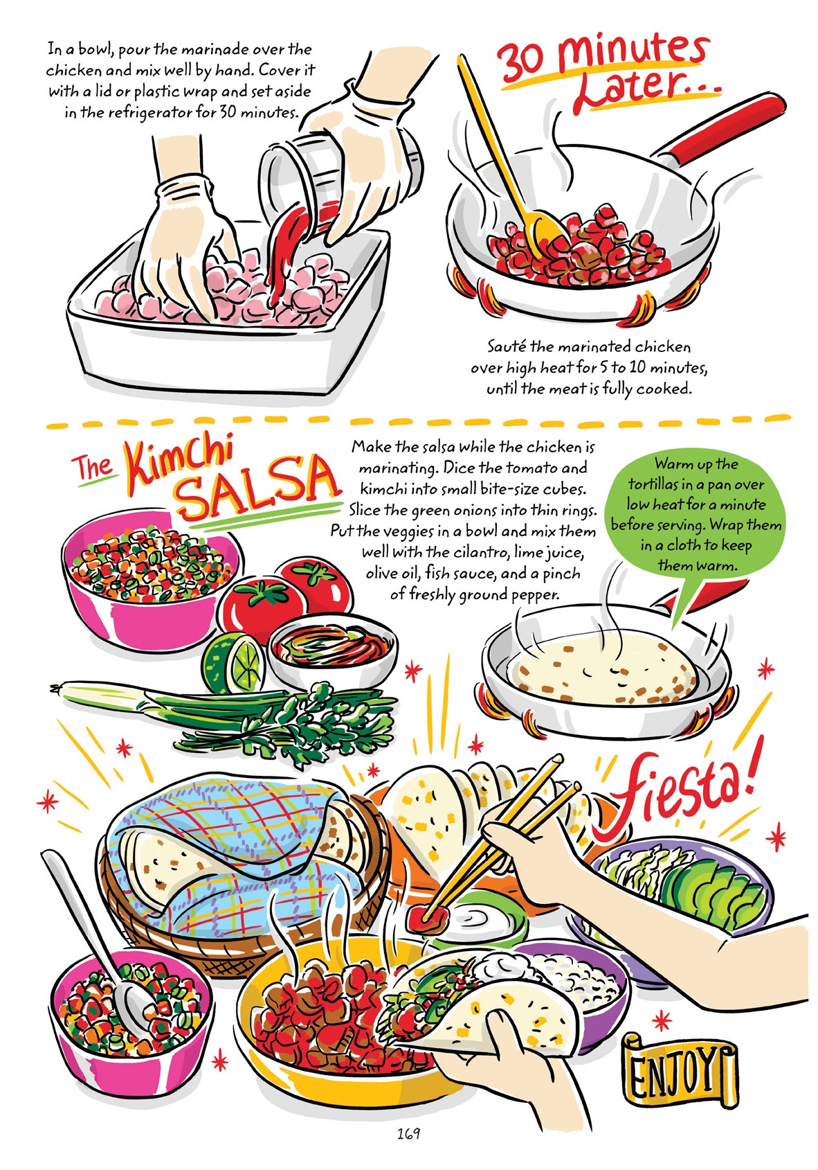Read online Cook Korean! A Comic Book With Recipes comic -  Issue # TPB (Part 2) - 70