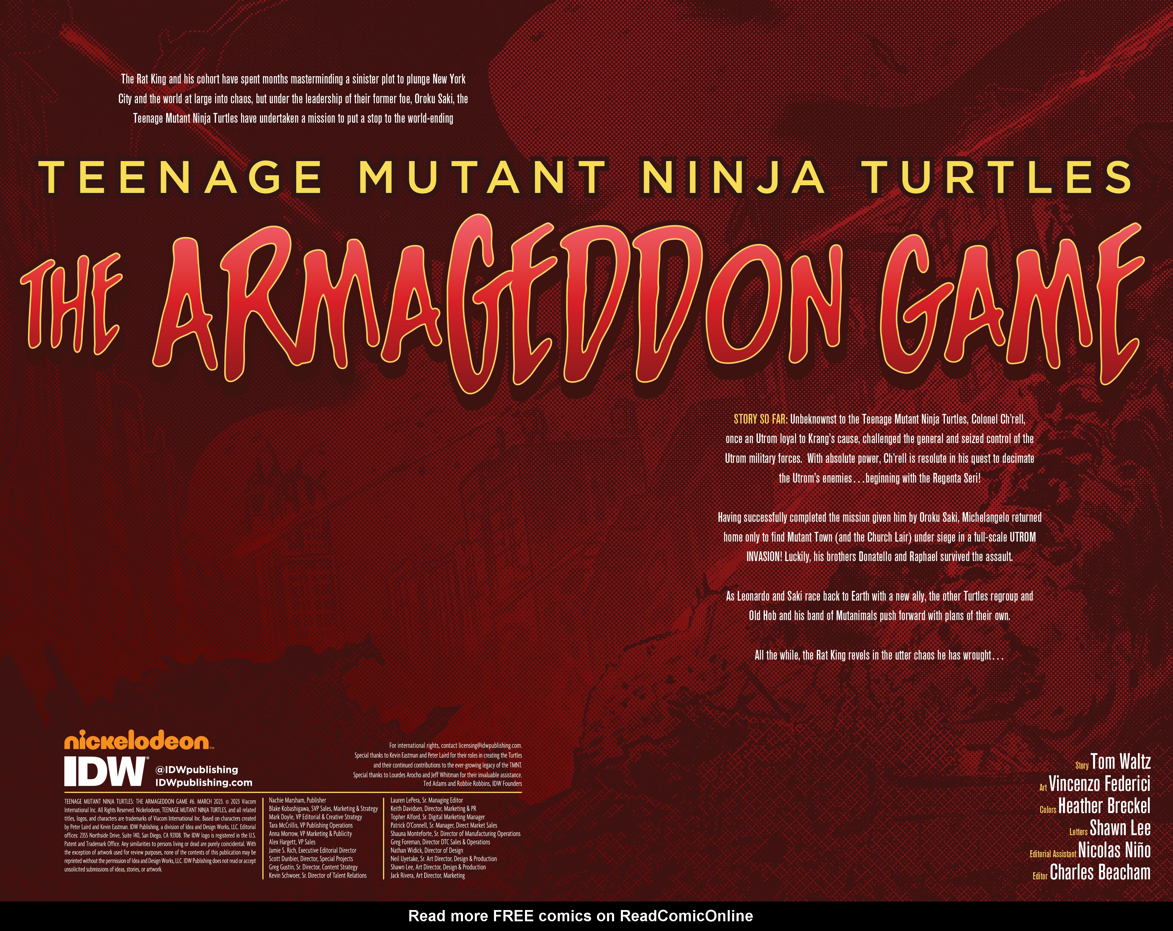 Read online Teenage Mutant Ninja Turtles: The Armageddon Game comic -  Issue #6 - 2