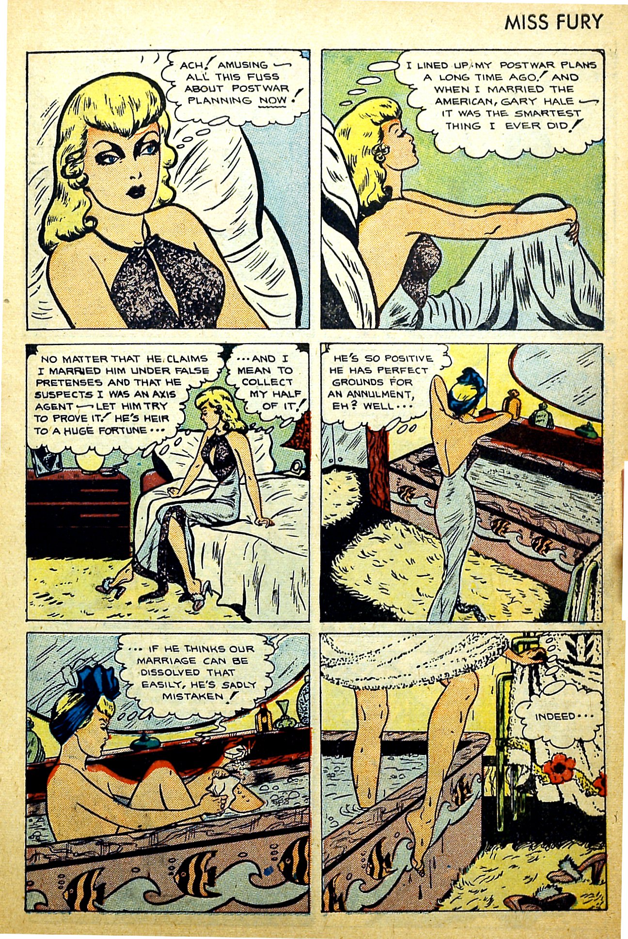 Read online Miss Fury (1942) comic -  Issue #8 - 8