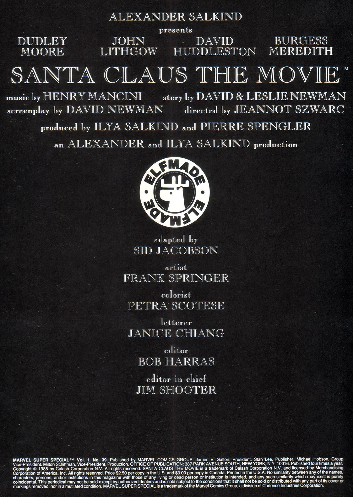 Read online Marvel Comics Super Special comic -  Issue #39 - 2