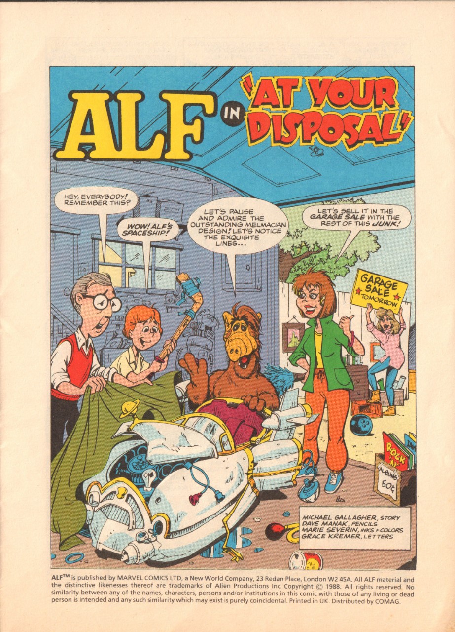Read online Alf (1988) comic -  Issue #1 - 3