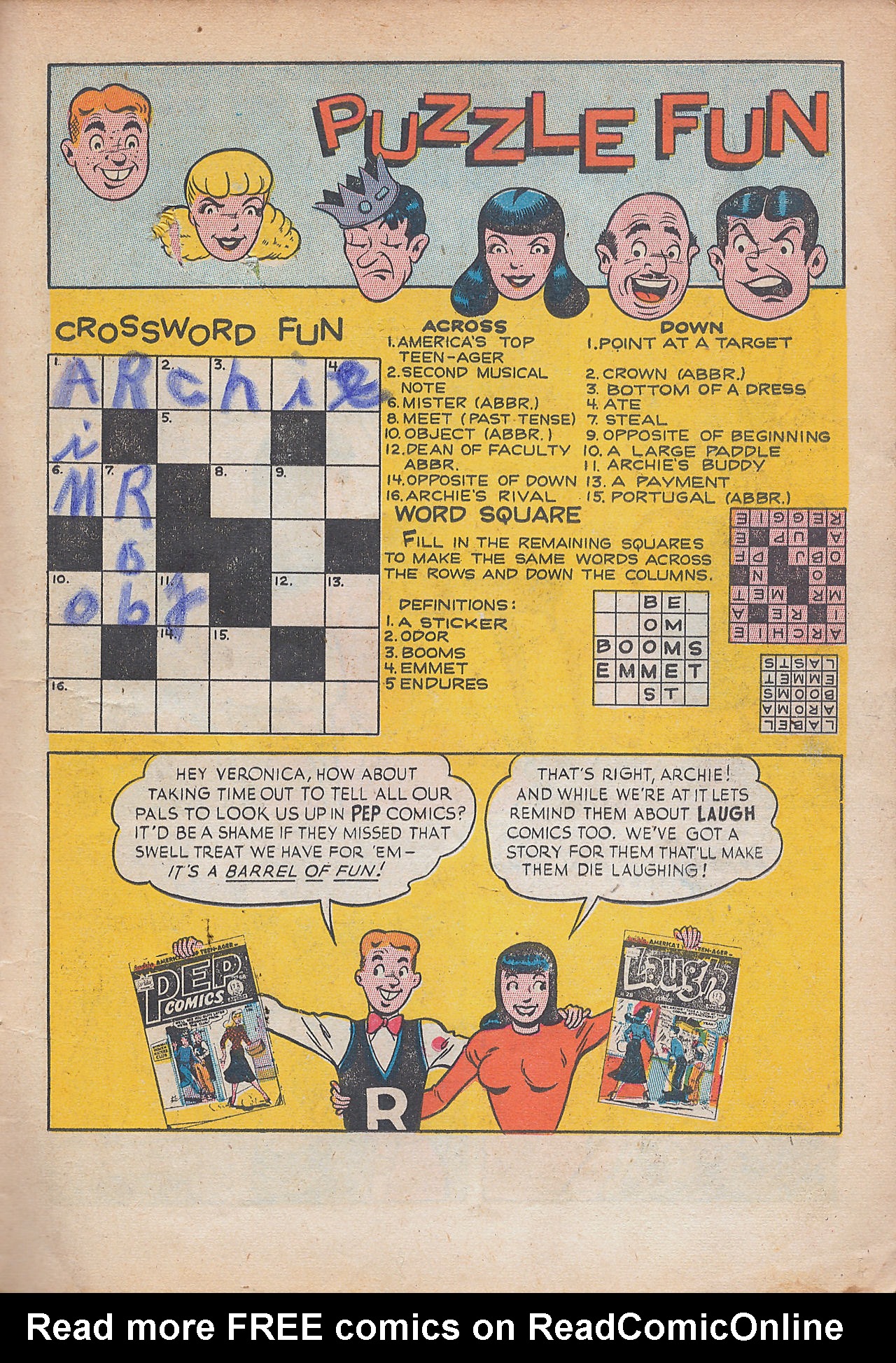 Read online Pep Comics comic -  Issue #68 - 19