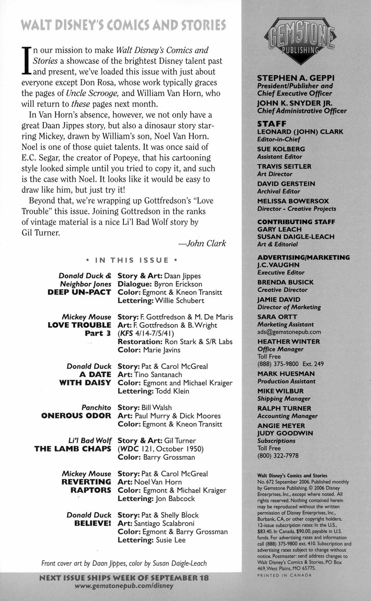 Read online Walt Disney's Comics and Stories comic -  Issue #672 - 2