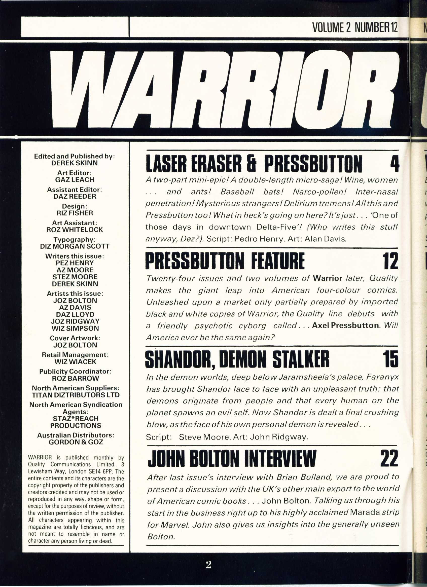 Read online Warrior comic -  Issue #24 - 2