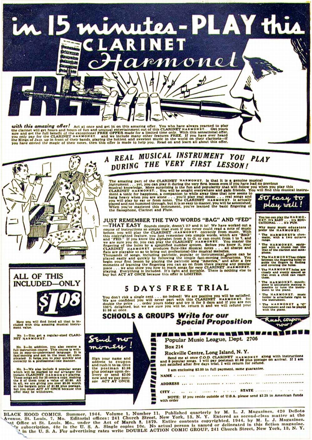 Read online Black Hood Comics comic -  Issue #11 - 2