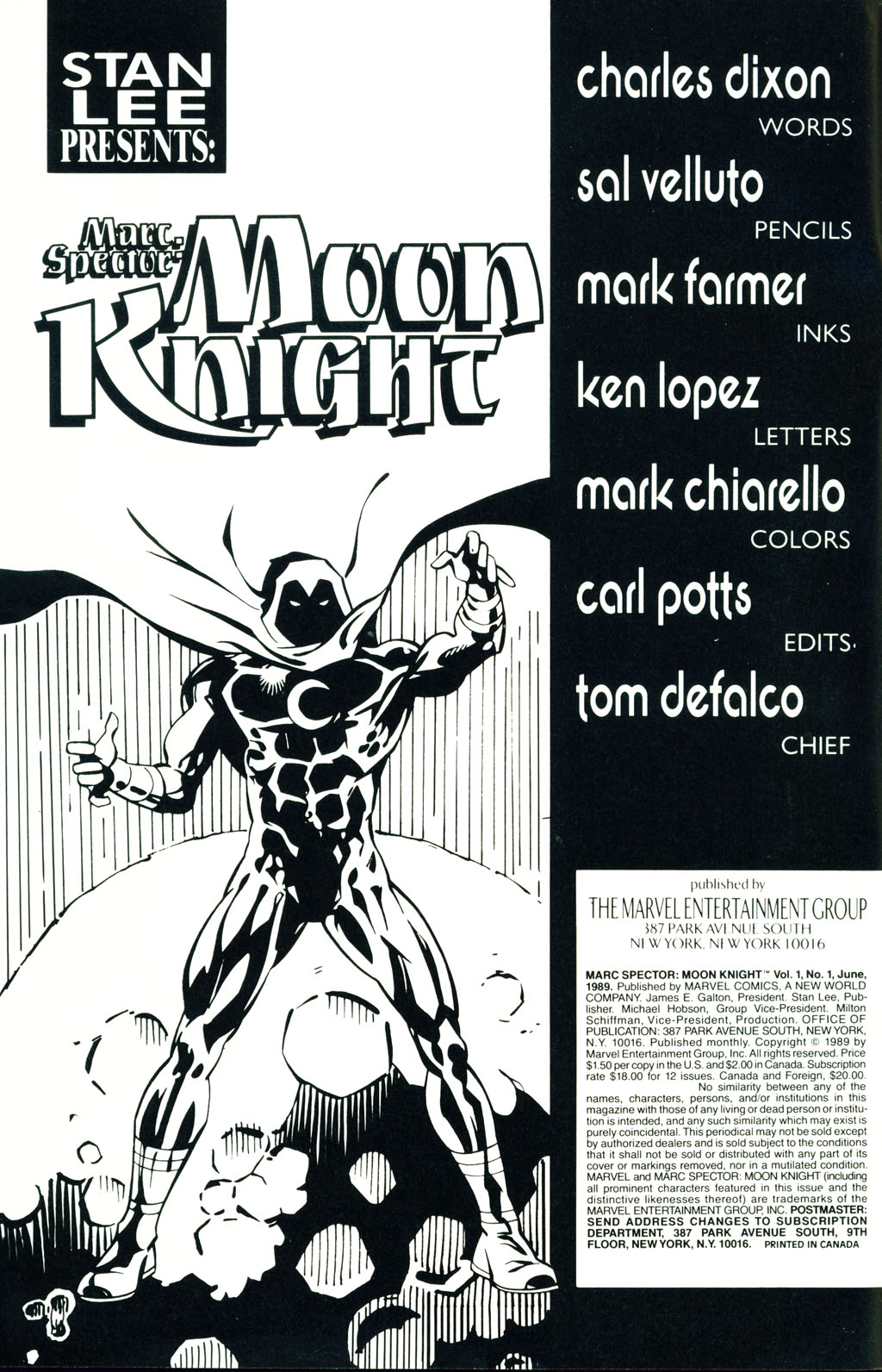 Read online Marc Spector: Moon Knight comic -  Issue #1 - 2