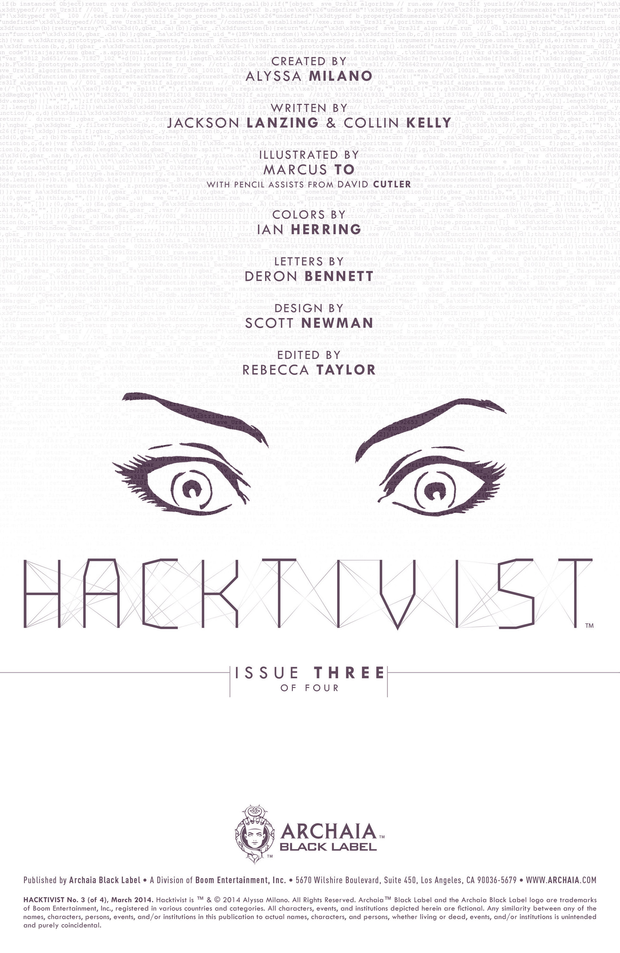 Read online Hacktivist comic -  Issue #3 - 2