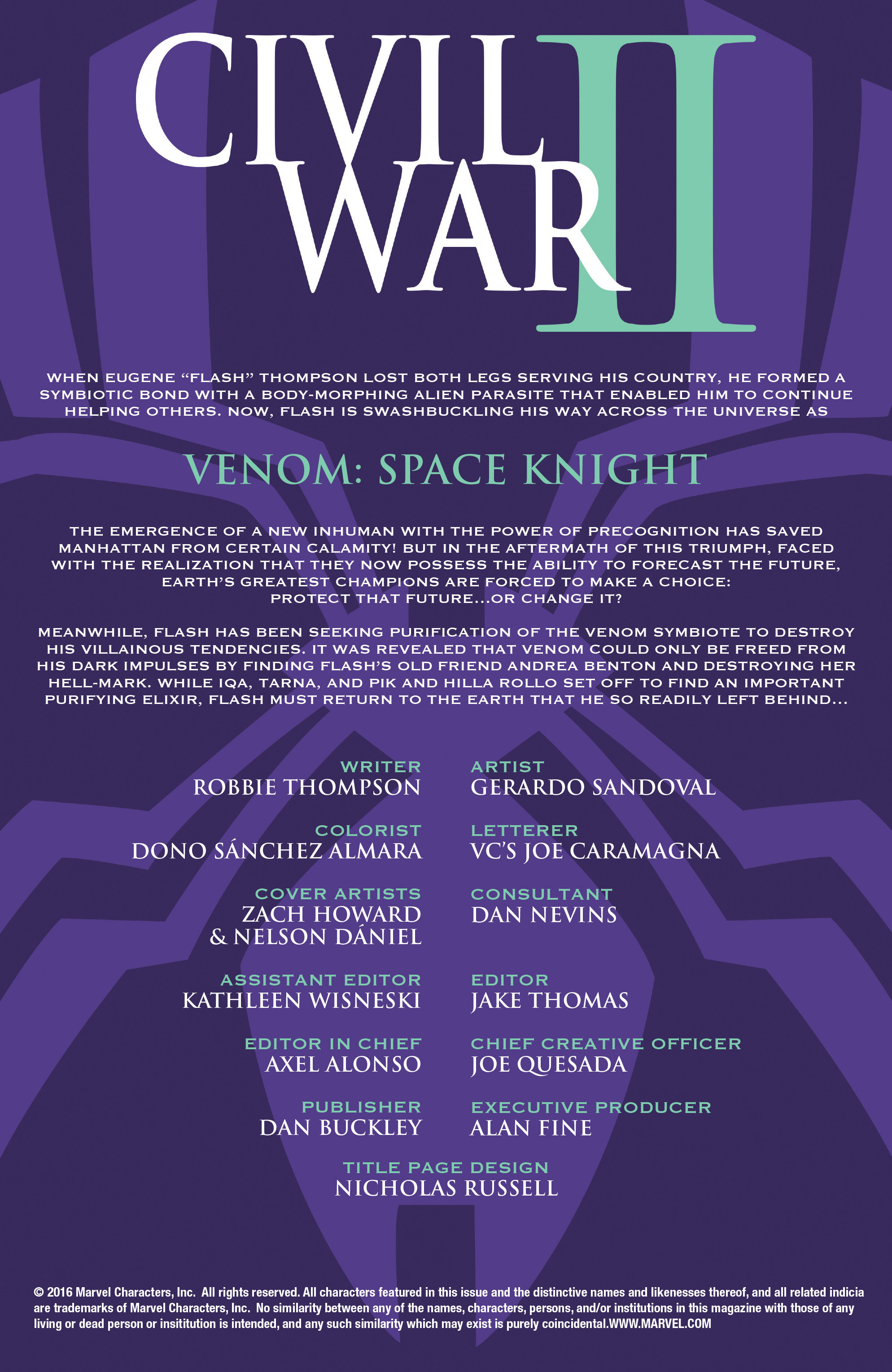 Read online Venom: Space Knight comic -  Issue #11 - 2