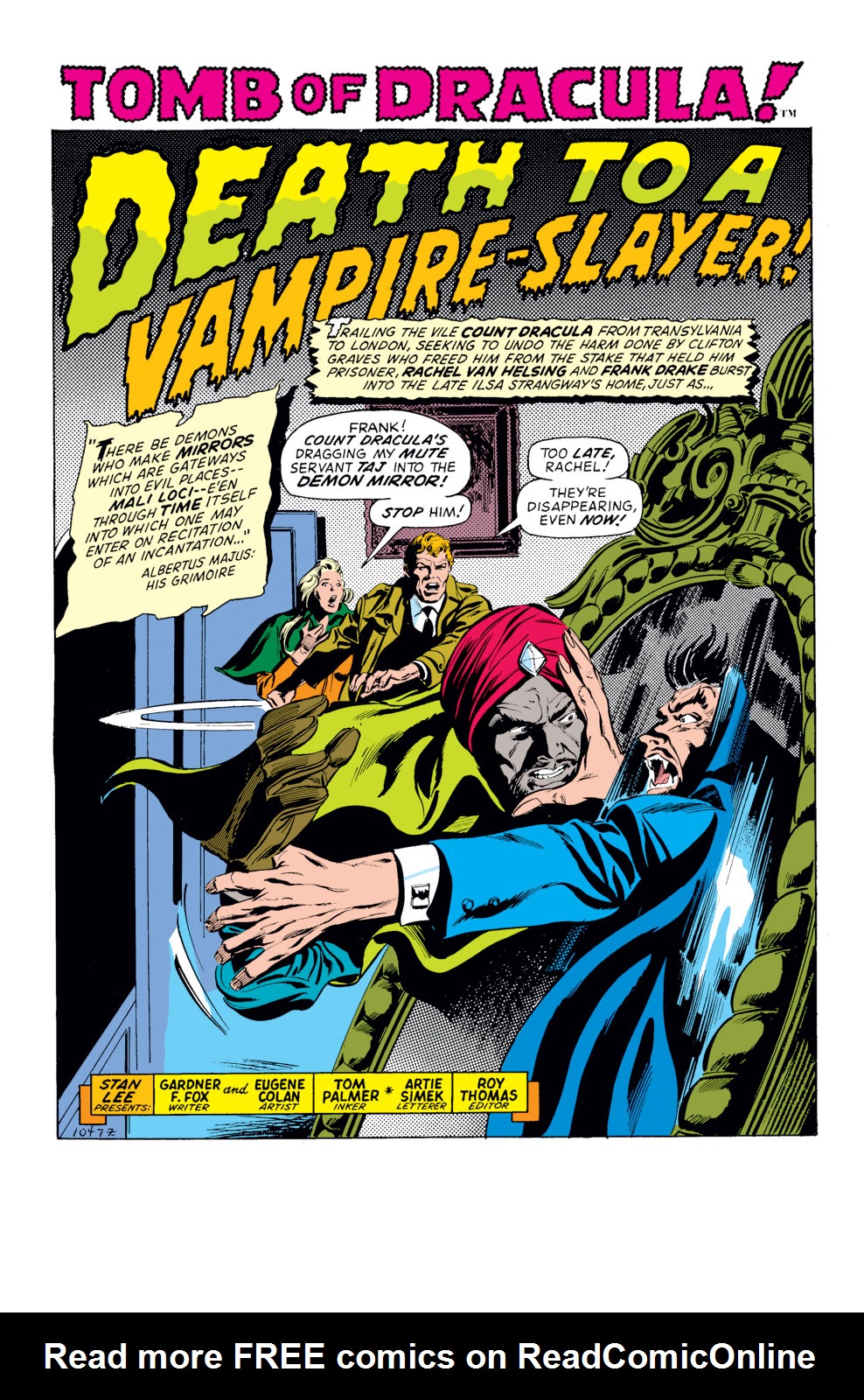 Read online Tomb of Dracula (1972) comic -  Issue #5 - 2