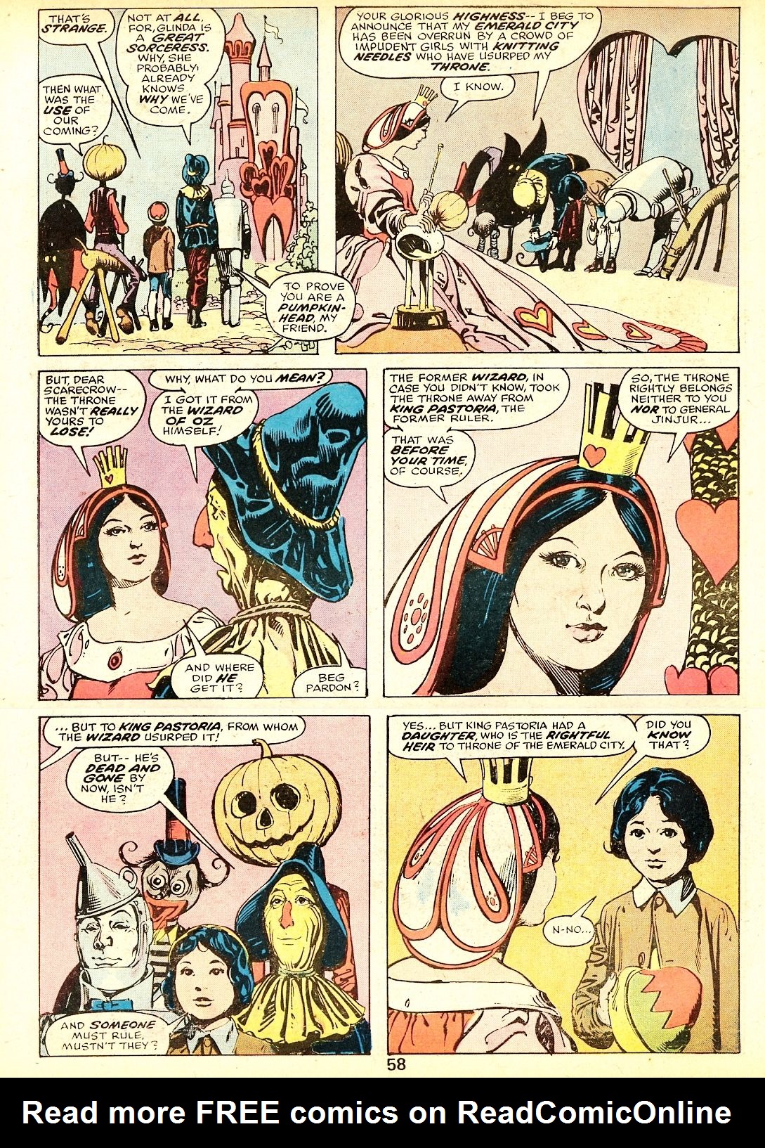 Read online Marvel Treasury of Oz featuring the Marvelous Land of Oz comic -  Issue # Full - 57