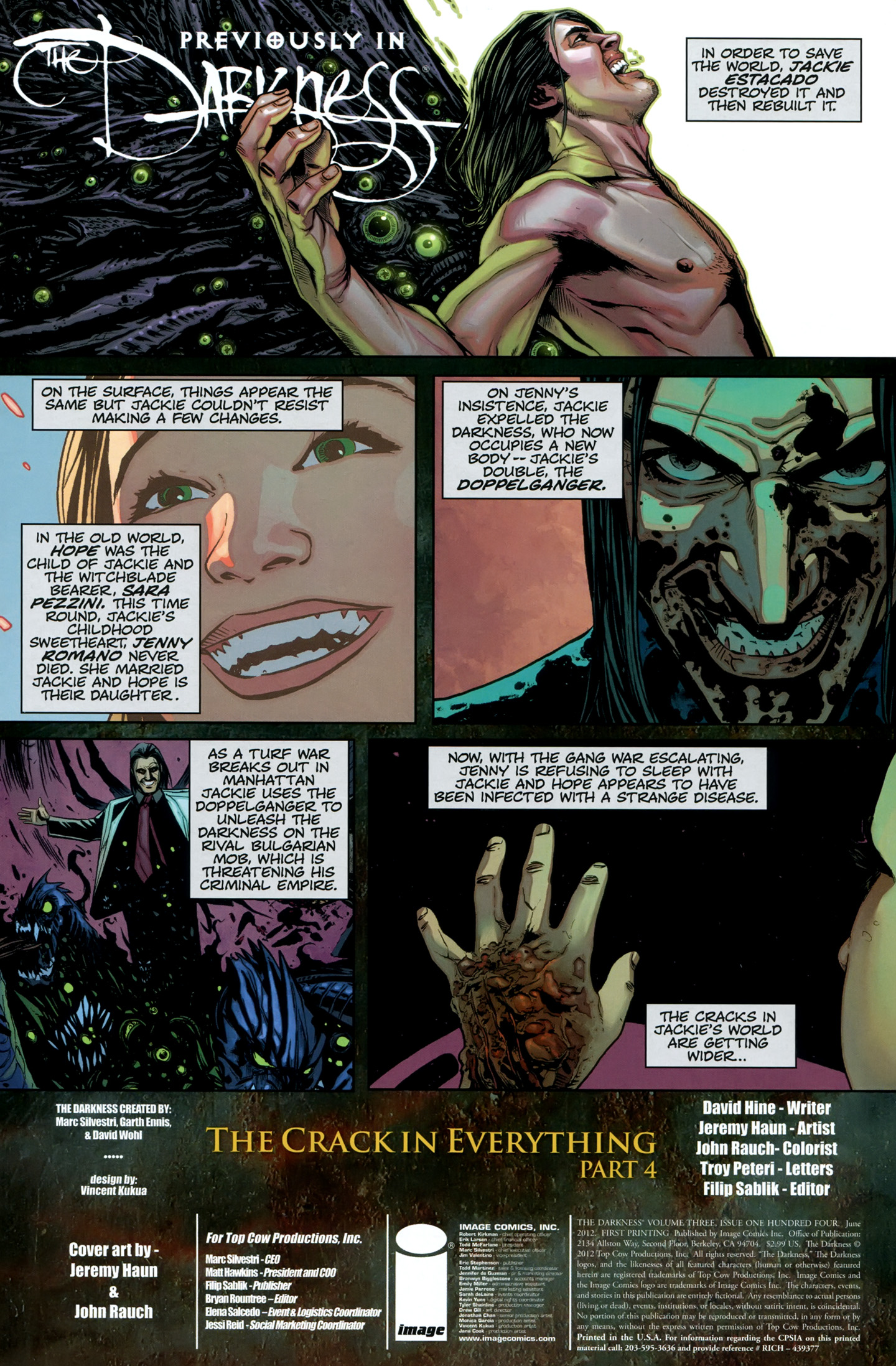 Read online The Darkness (2007) comic -  Issue #104 - 2