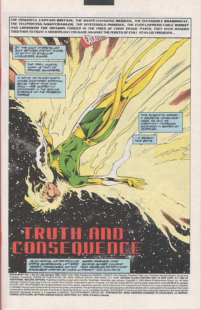 Read online Excalibur (1988) comic -  Issue #61 - 2