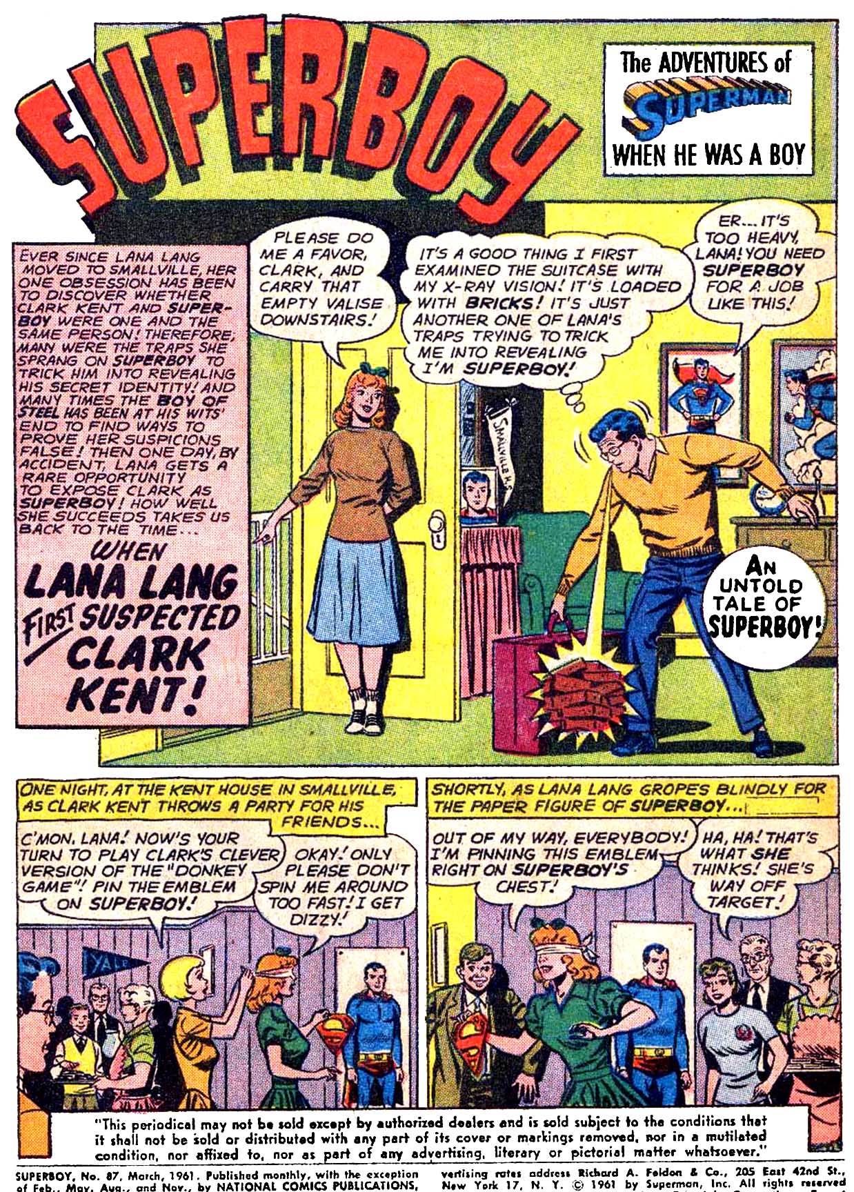 Read online Superboy (1949) comic -  Issue #87 - 2