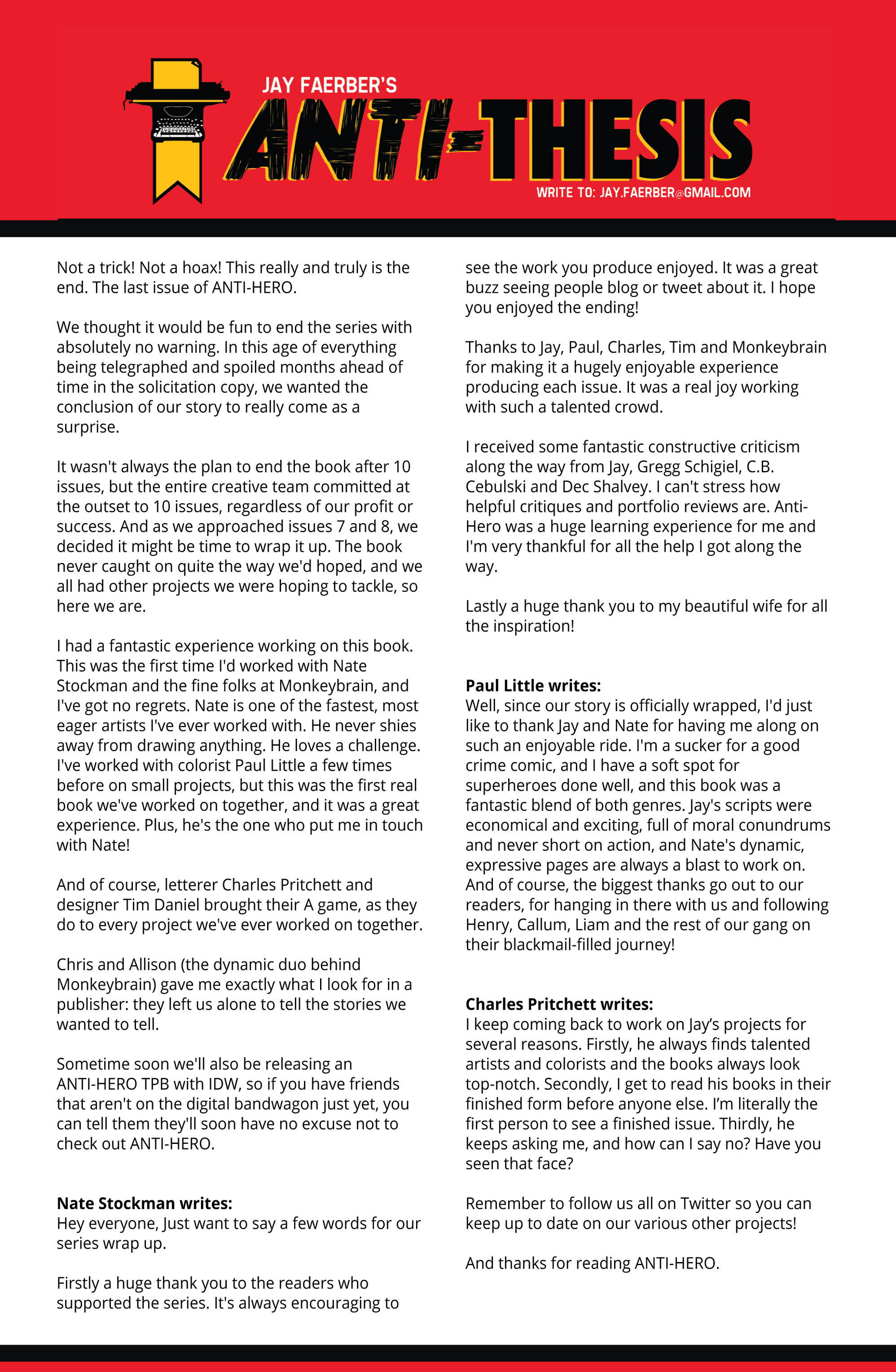 Read online Anti-Hero (2013) comic -  Issue #10 - 15