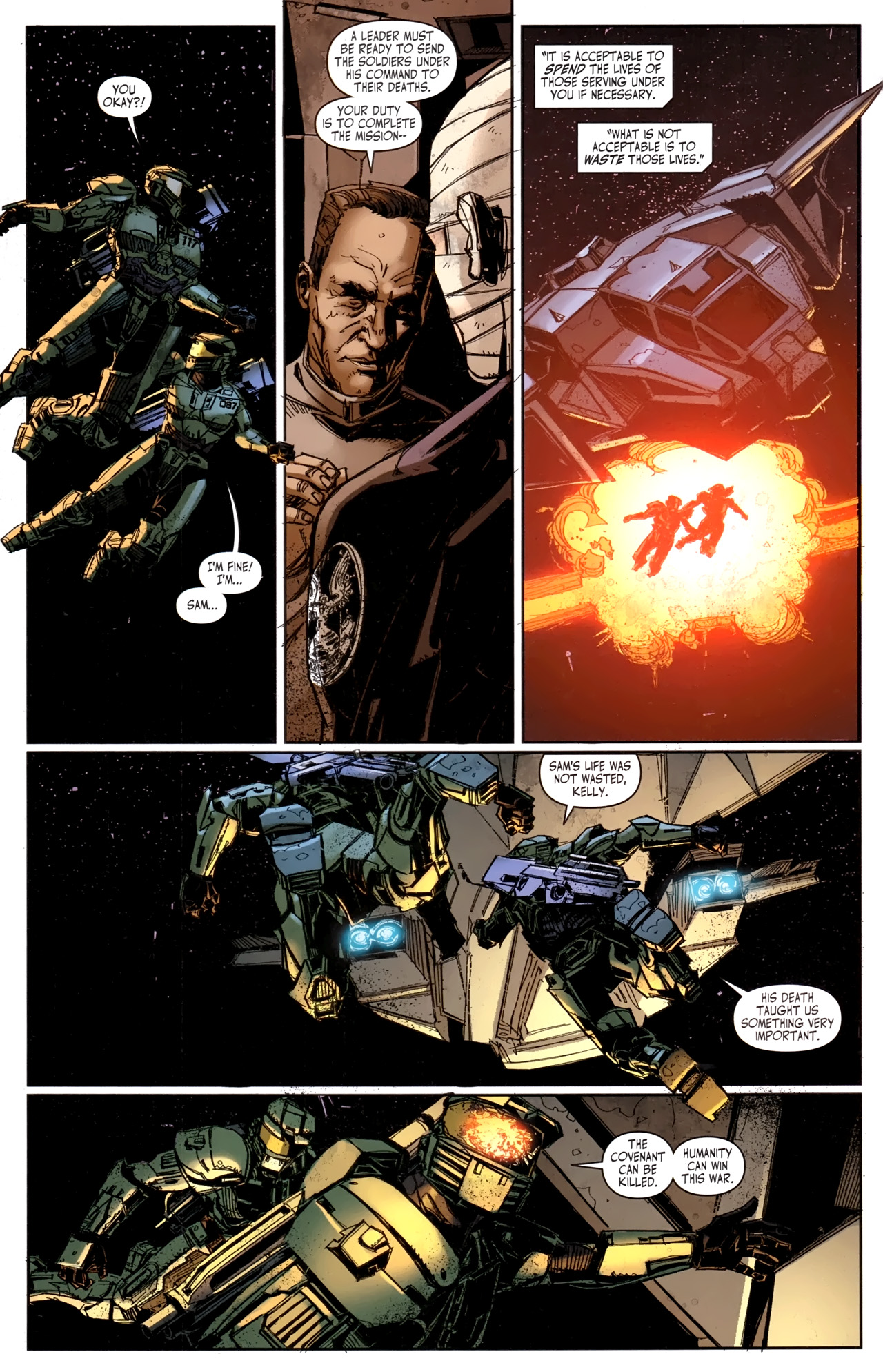 Read online Halo: Fall Of Reach - Covenant comic -  Issue #2 - 19