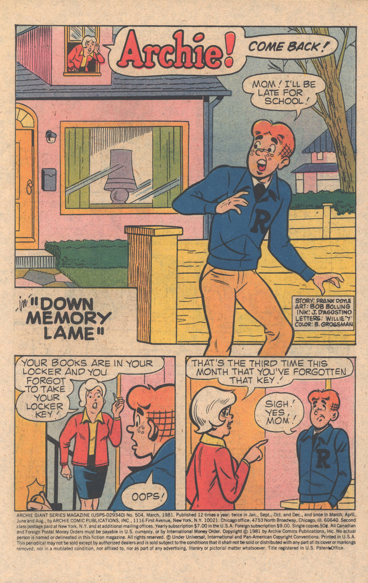 Read online Archie Giant Series Magazine comic -  Issue #504 - 3
