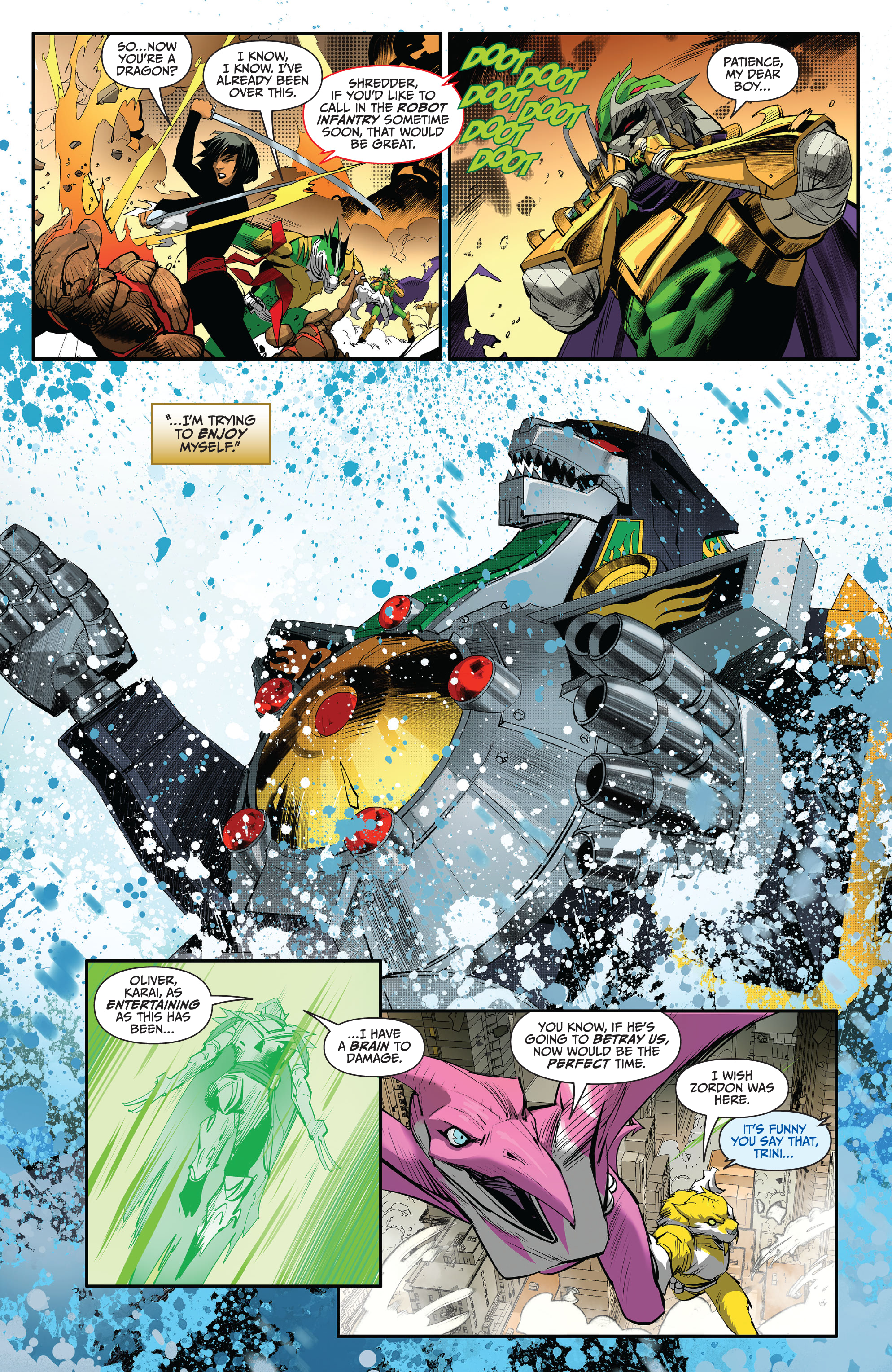 Read online Mighty Morphin Power Rangers/ Teenage Mutant Ninja Turtles II comic -  Issue #5 - 7