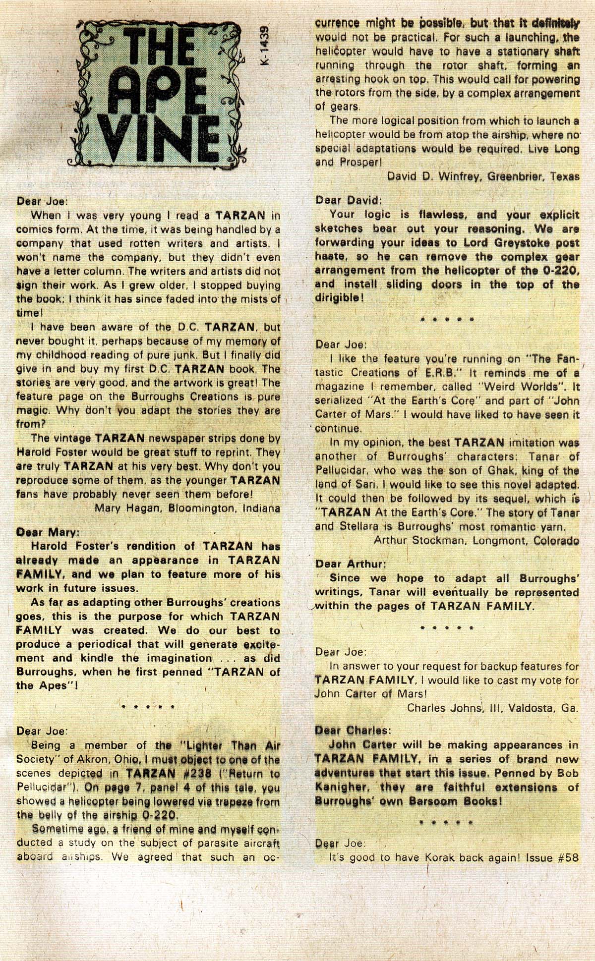 Read online Tarzan Family comic -  Issue #62 - 62