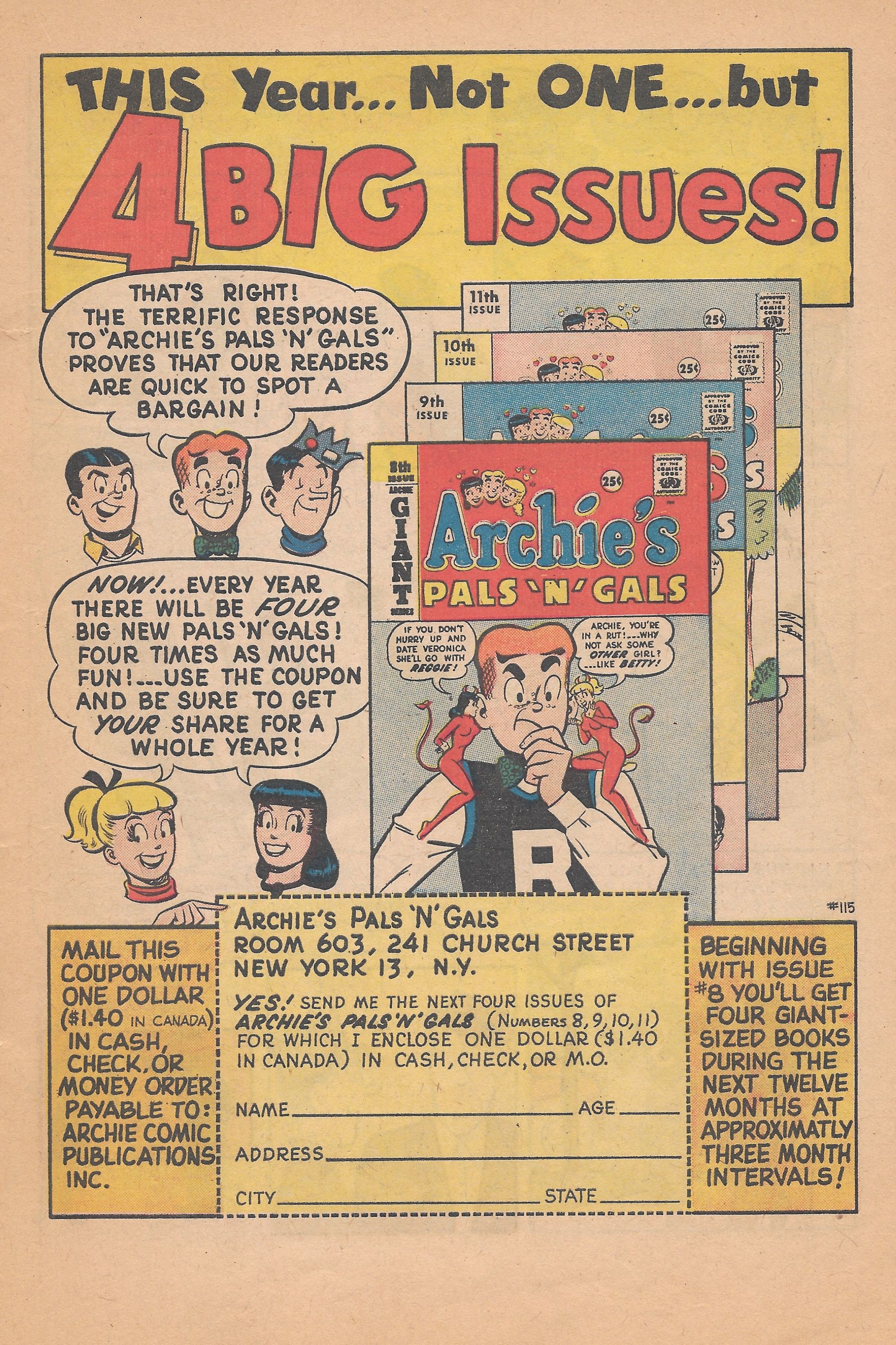 Read online Archie's Joke Book Magazine comic -  Issue #40 - 19