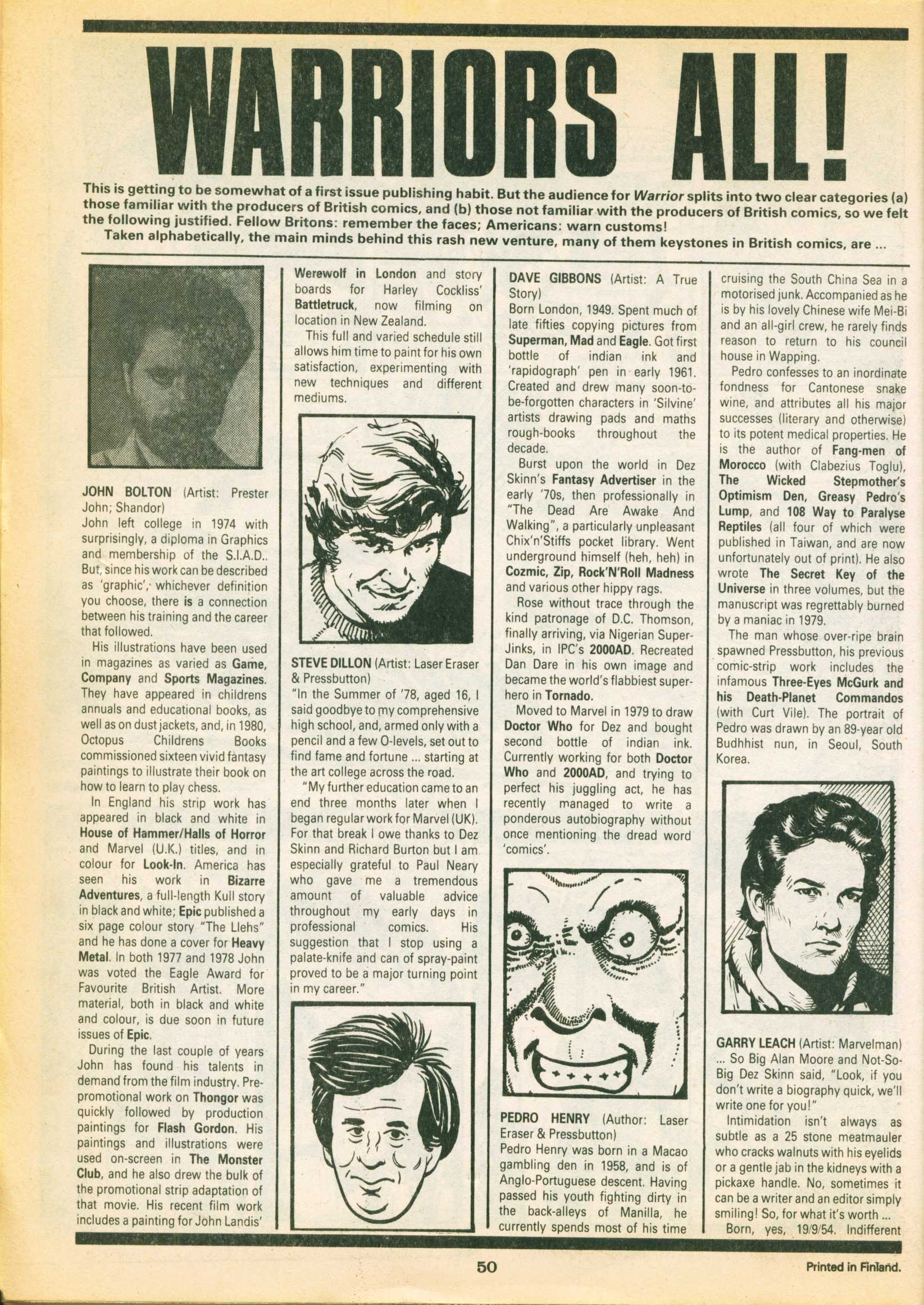 Read online Warrior comic -  Issue #1 - 50