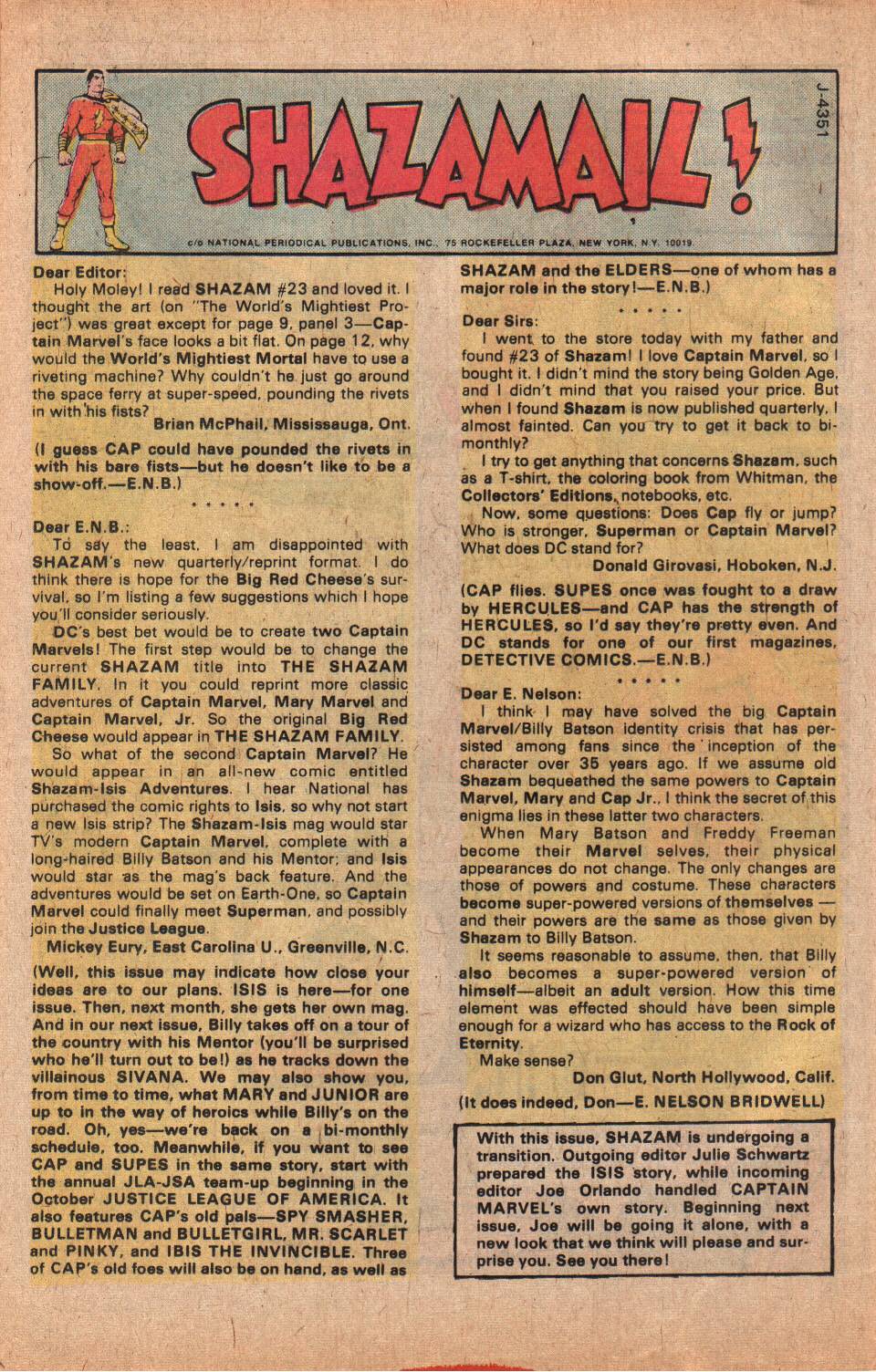 Read online Shazam! (1973) comic -  Issue #25 - 32
