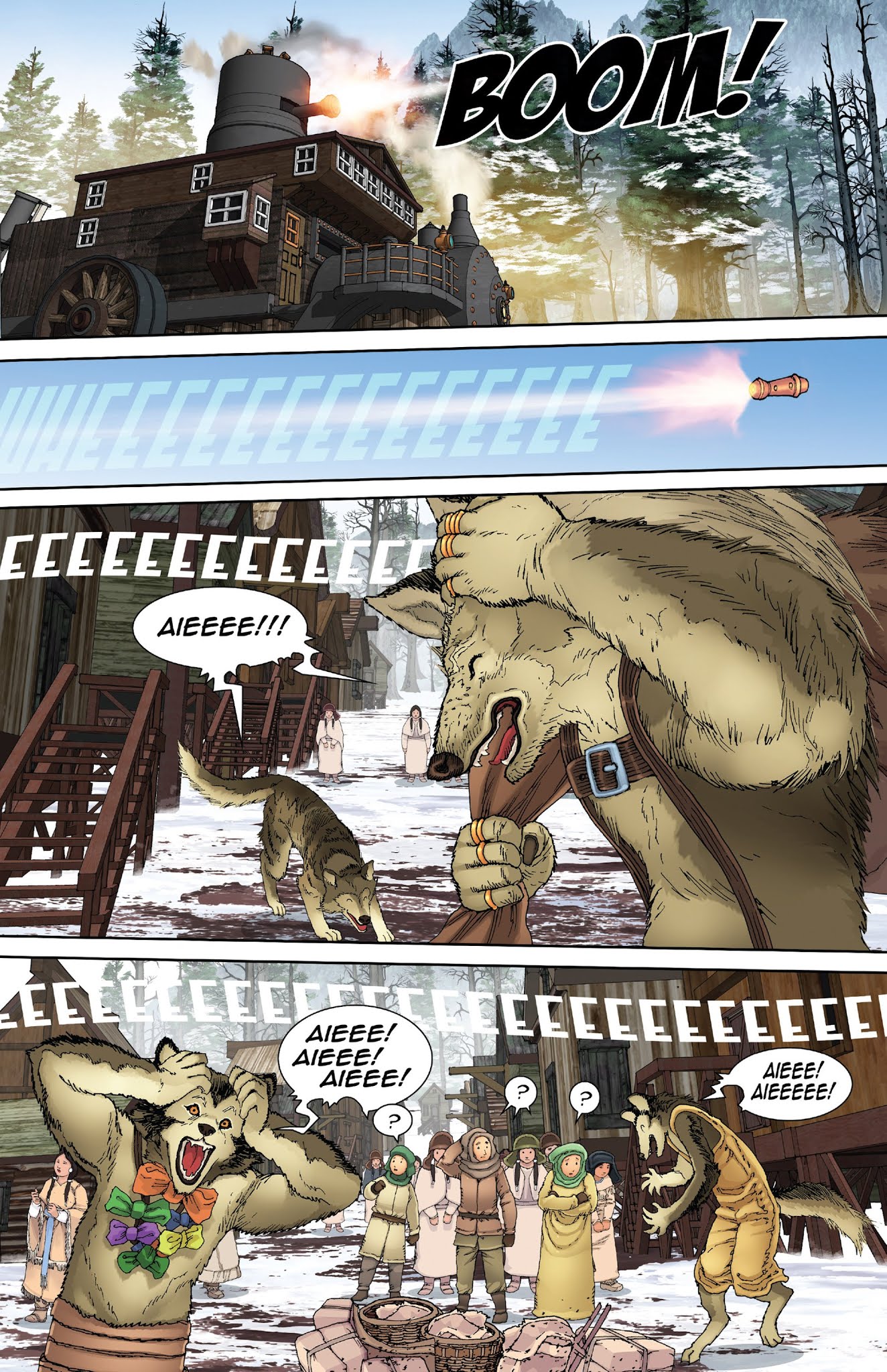 Read online Steampunk Red Riding Hood comic -  Issue # Full - 7