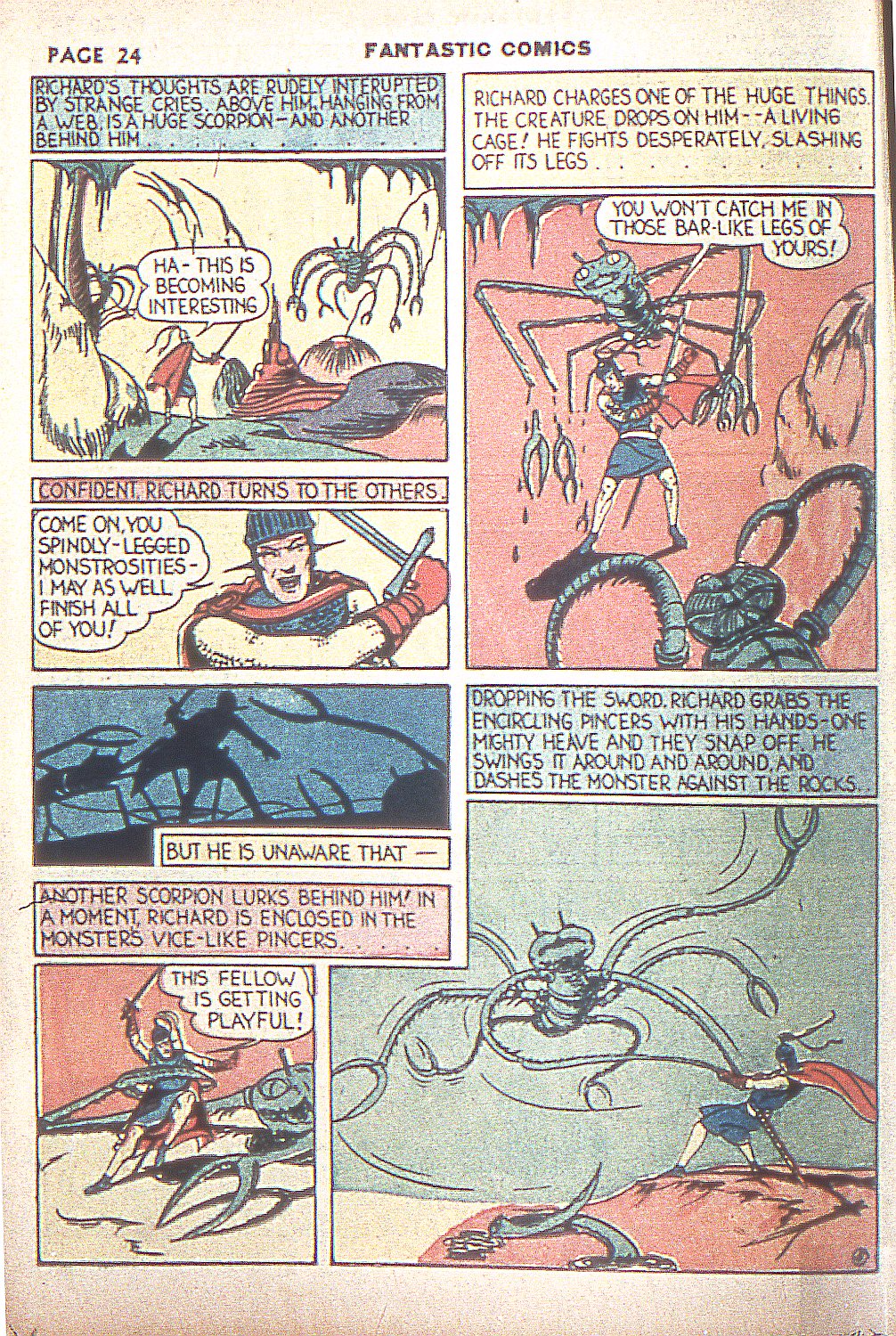 Read online Fantastic Comics comic -  Issue #4 - 26