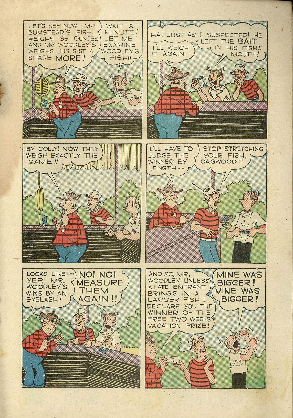 Read online Blondie Comics (1947) comic -  Issue #12 - 13
