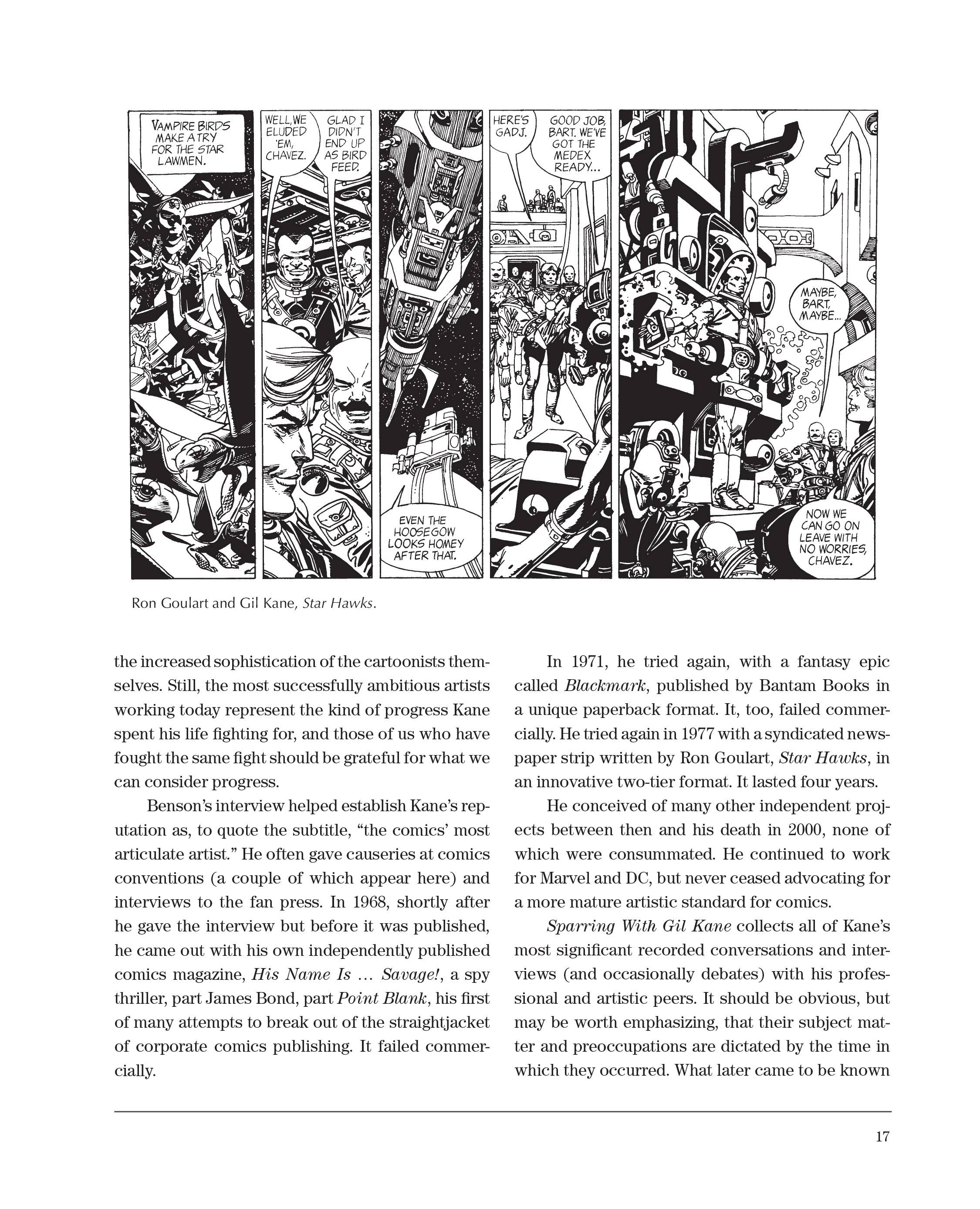Read online Sparring With Gil Kane: Colloquies On Comic Art and Aesthetics comic -  Issue # TPB (Part 1) - 17