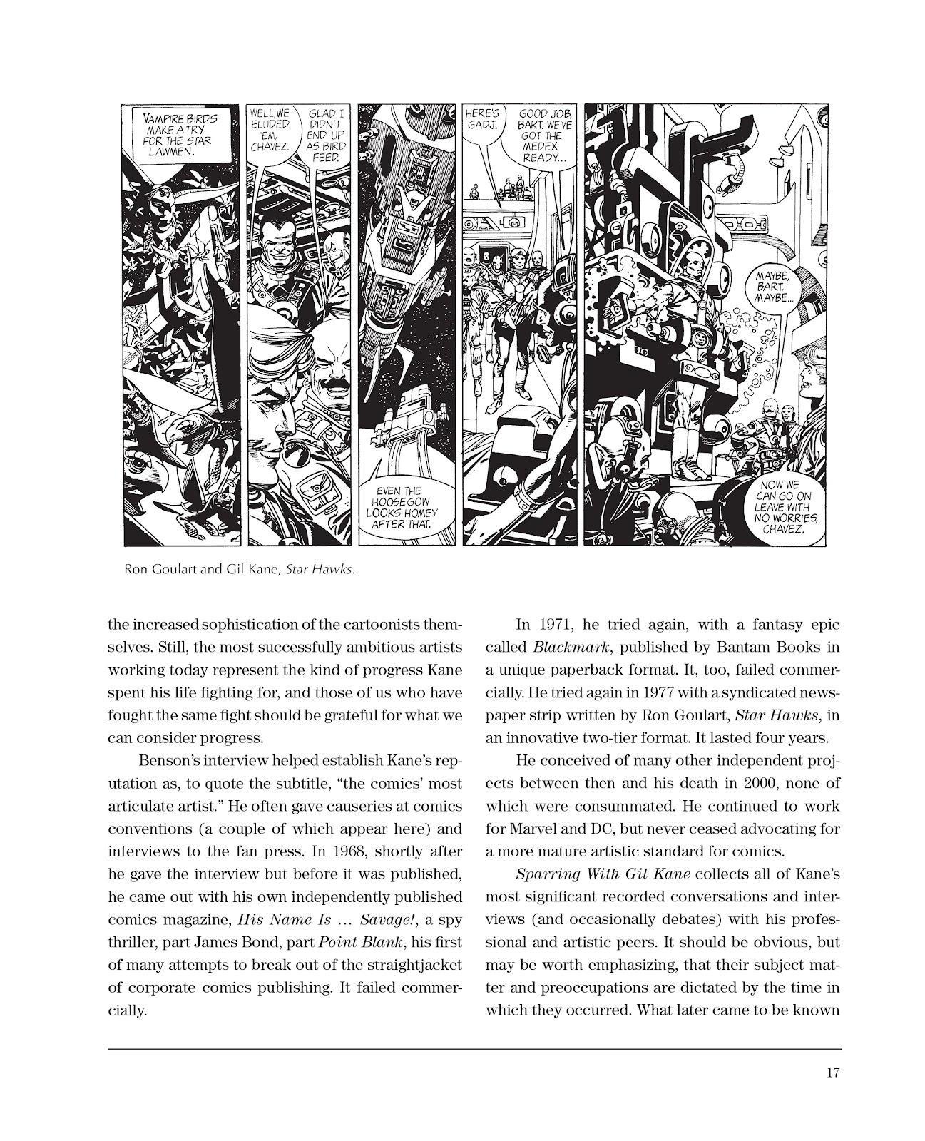 Sparring With Gil Kane: Colloquies On Comic Art and Aesthetics issue TPB (Part 1) - Page 17