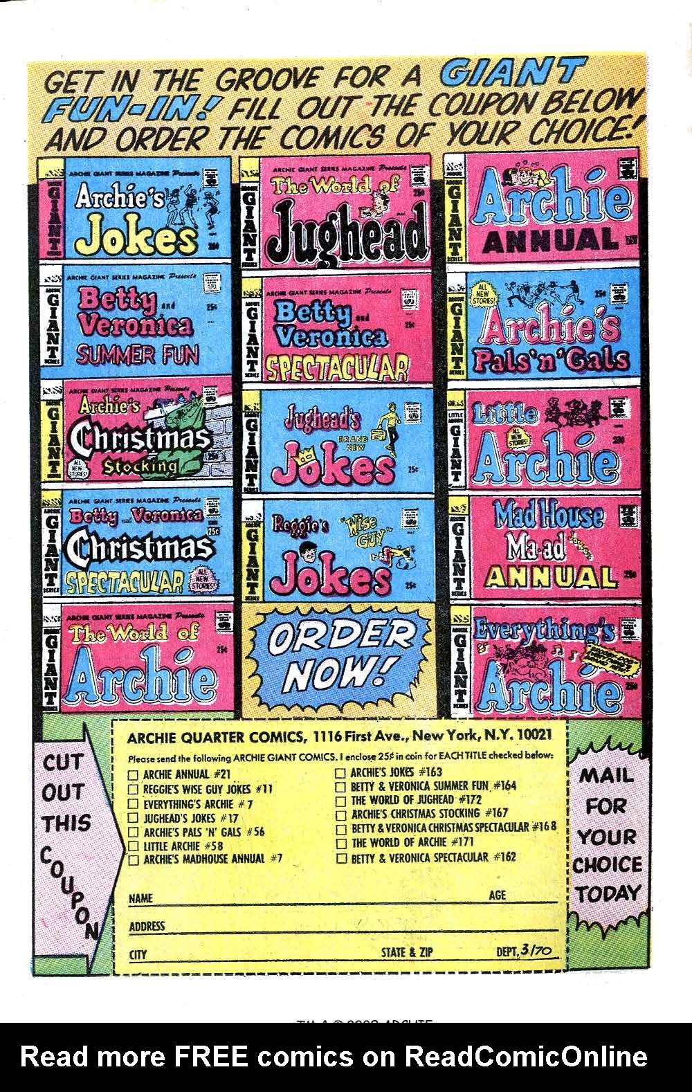 Read online Jughead (1965) comic -  Issue #177 - 19