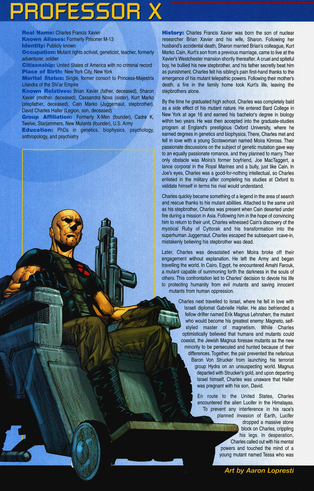 Official Handbook of the Marvel Universe: X-Men 2004 issue Full - Page 25