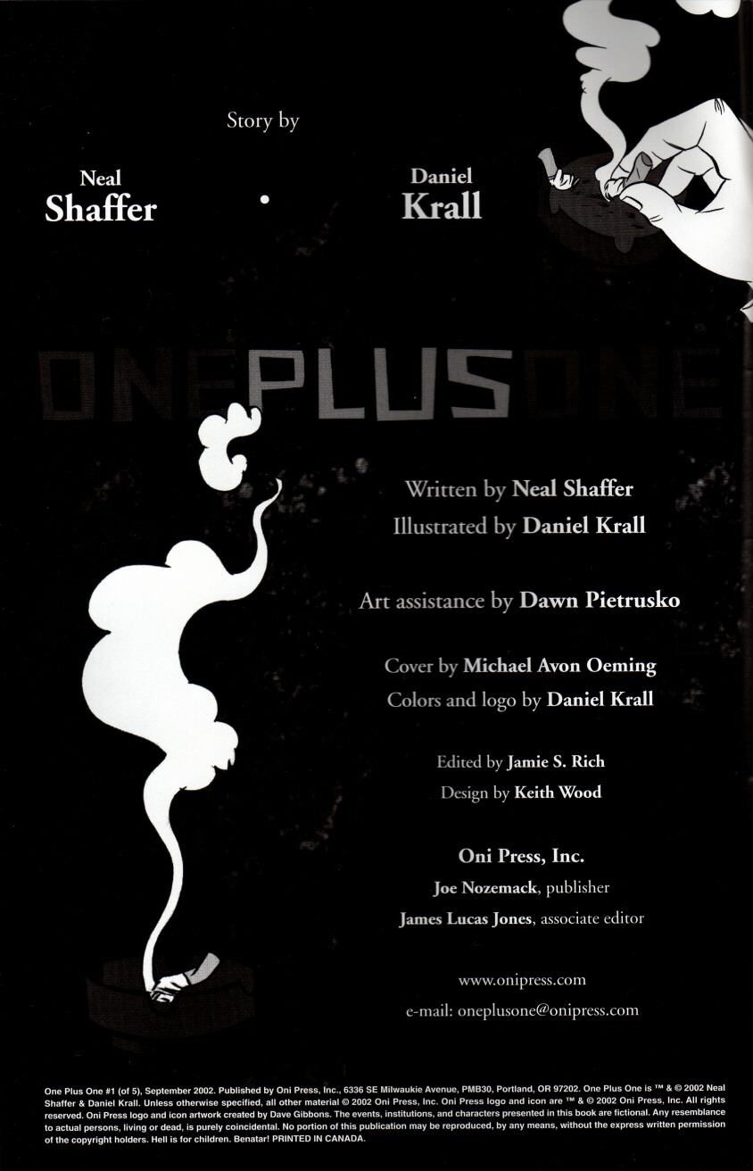 Read online One Plus One comic -  Issue #1 - 2