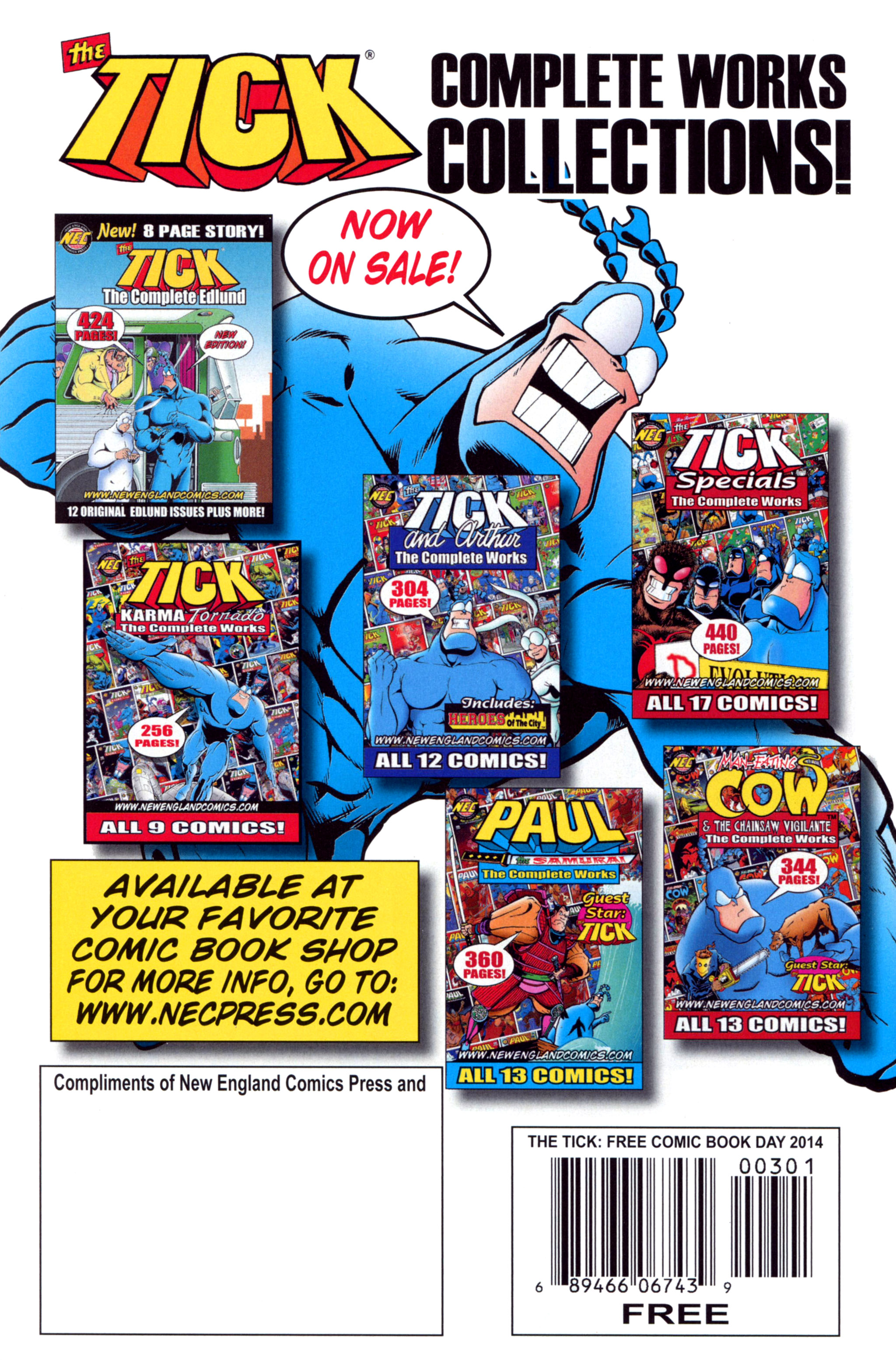Read online Free Comic Book Day 2014 comic -  Issue # The Tick - 32