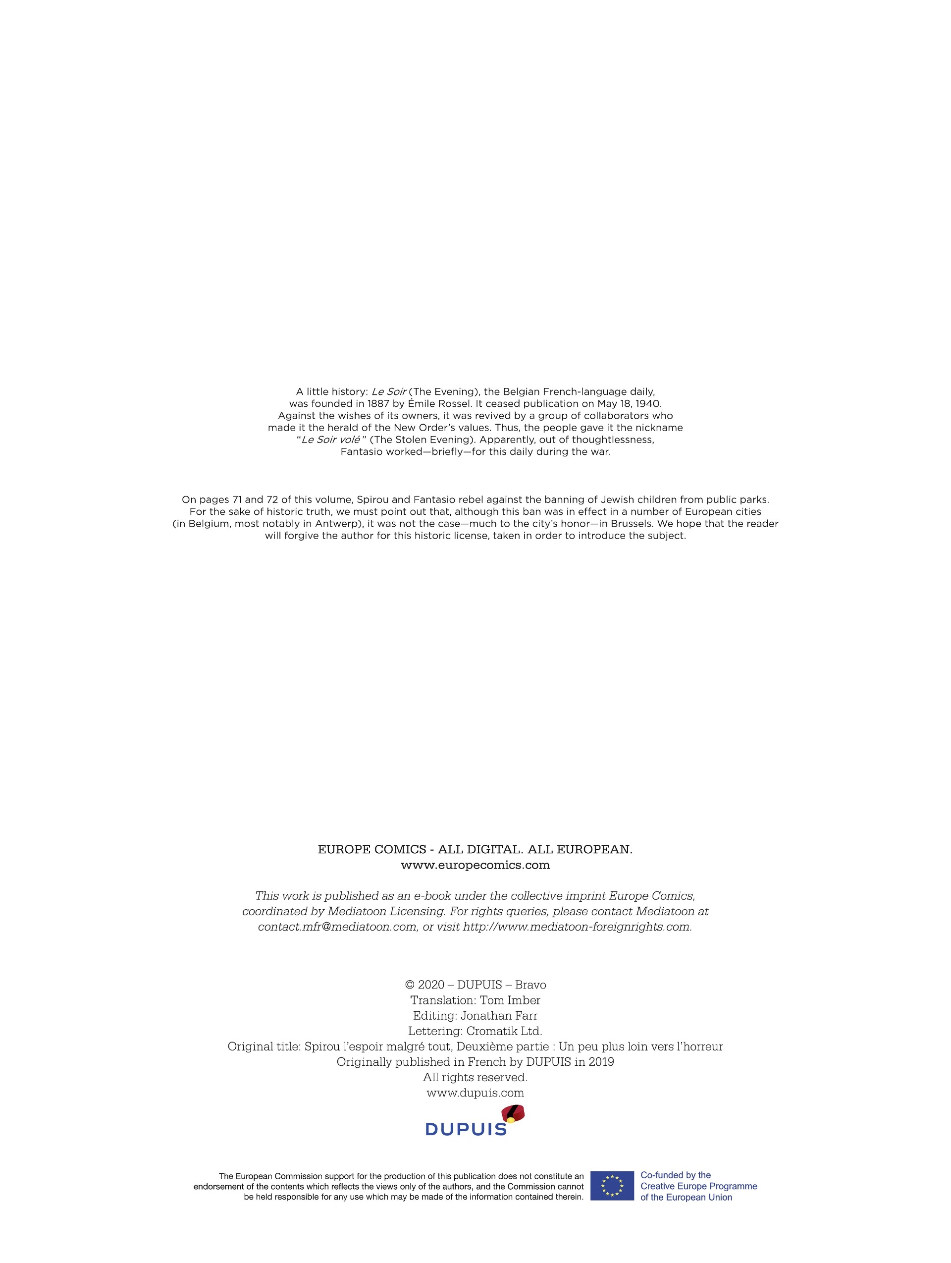 Read online Spirou: Hope Against All Odds comic -  Issue #2 - 91