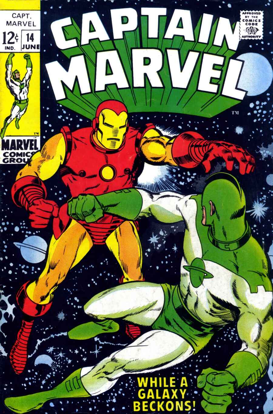 Read online Captain Marvel (1968) comic -  Issue #14 - 1
