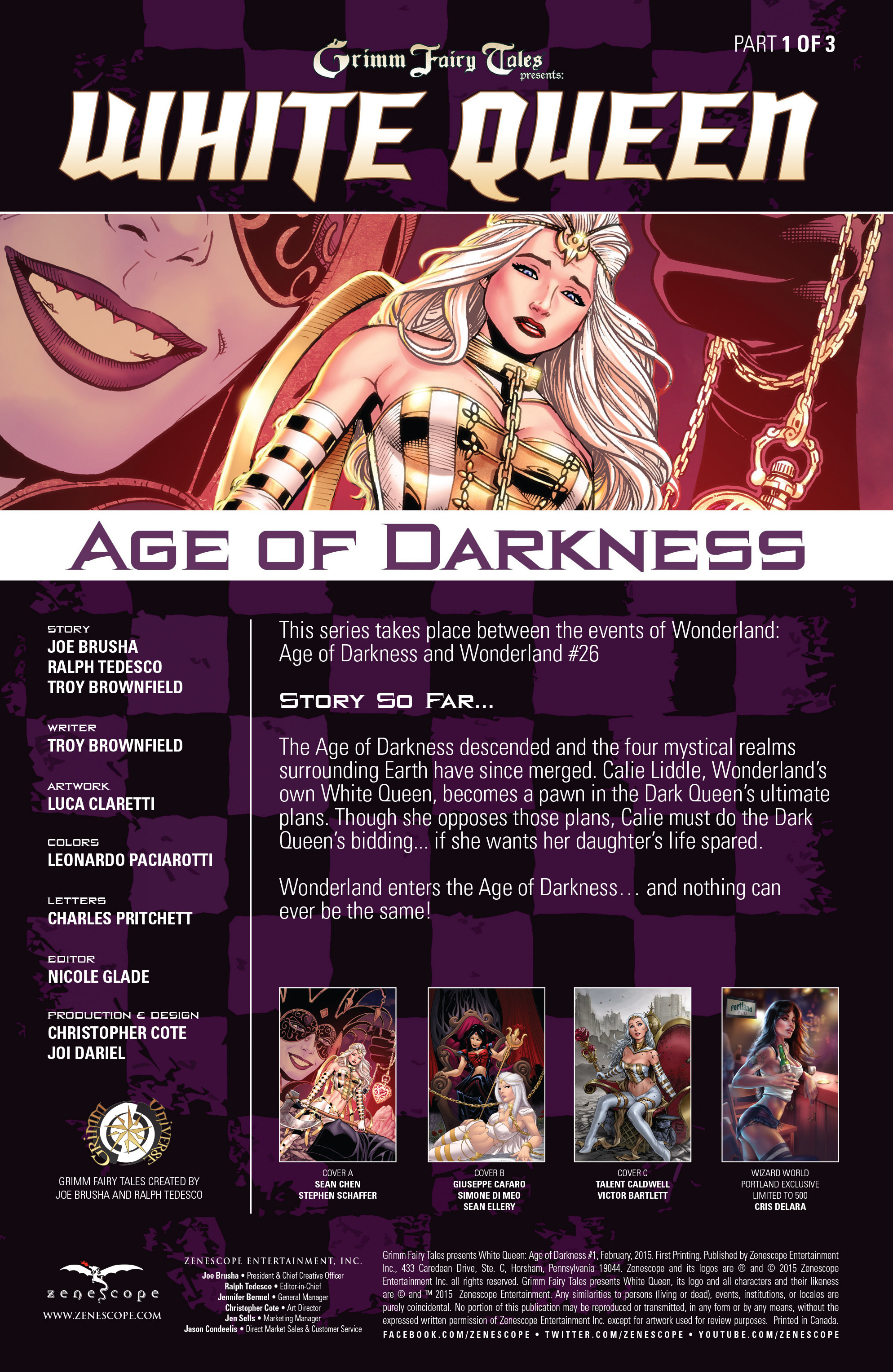 Read online Grimm Fairy Tales presents White Queen: Age of Darkness comic -  Issue #1 - 2