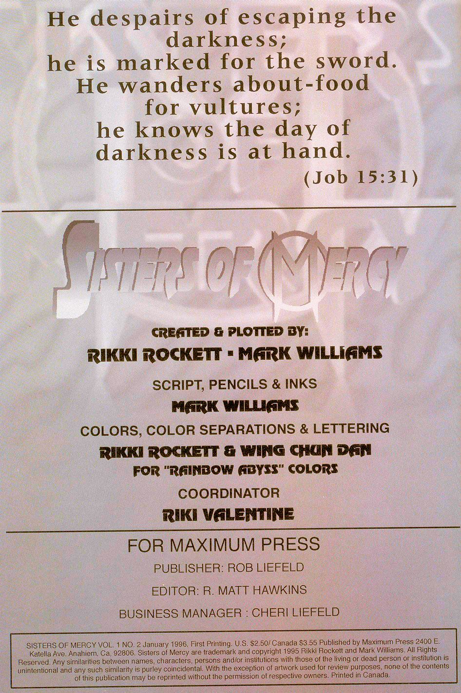 Read online Sisters of Mercy comic -  Issue #2 - 2