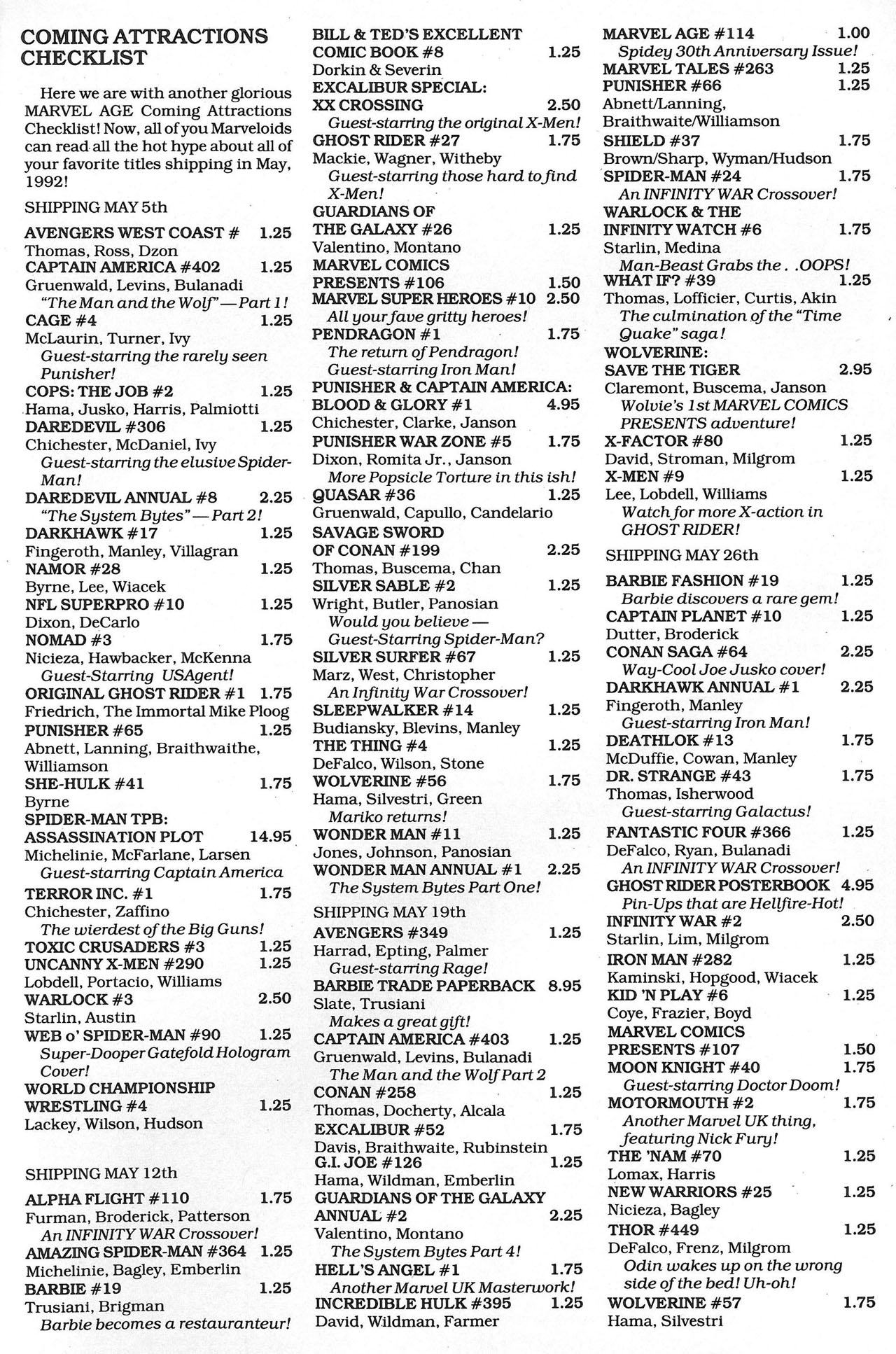 Read online Marvel Age comic -  Issue #113 - 35