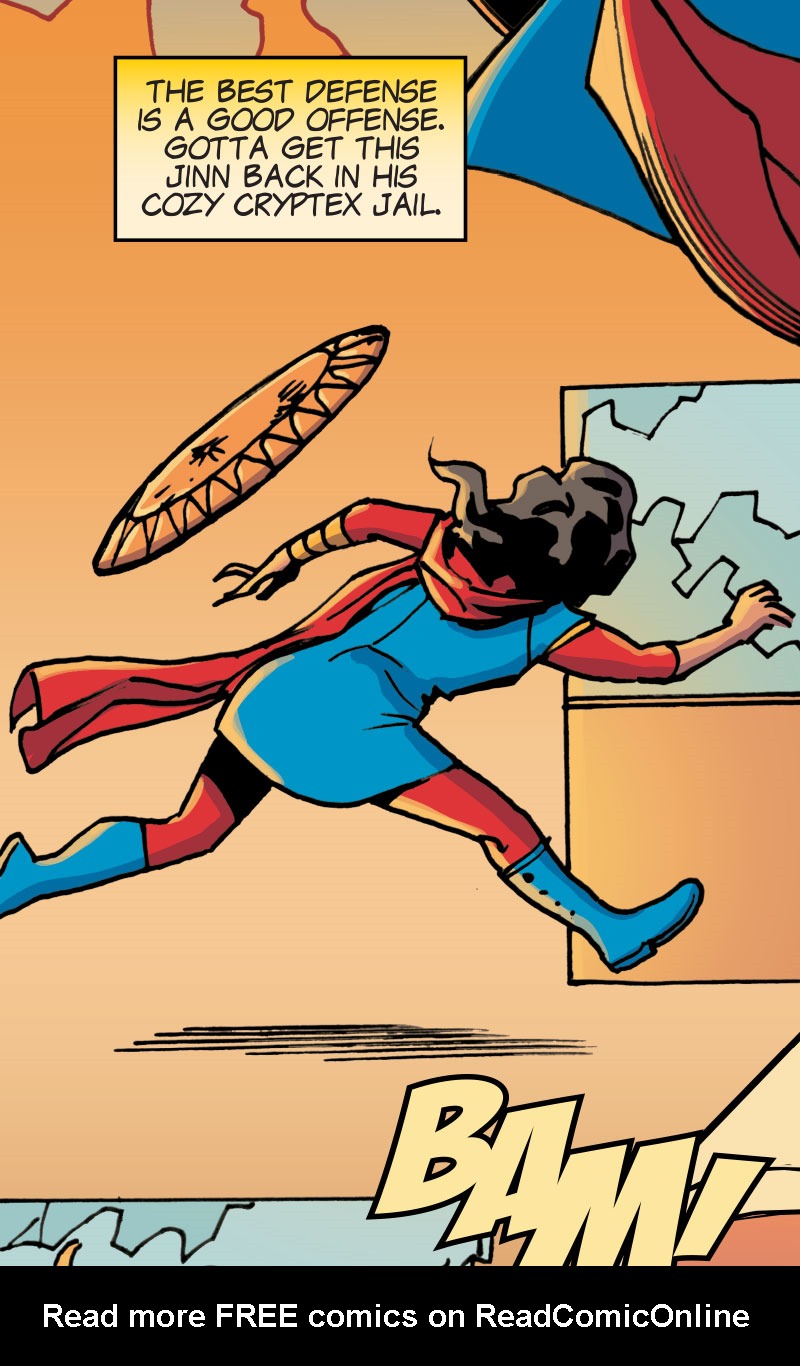 Read online Ms. Marvel: Bottled Up Infinity Comic comic -  Issue # Full - 52