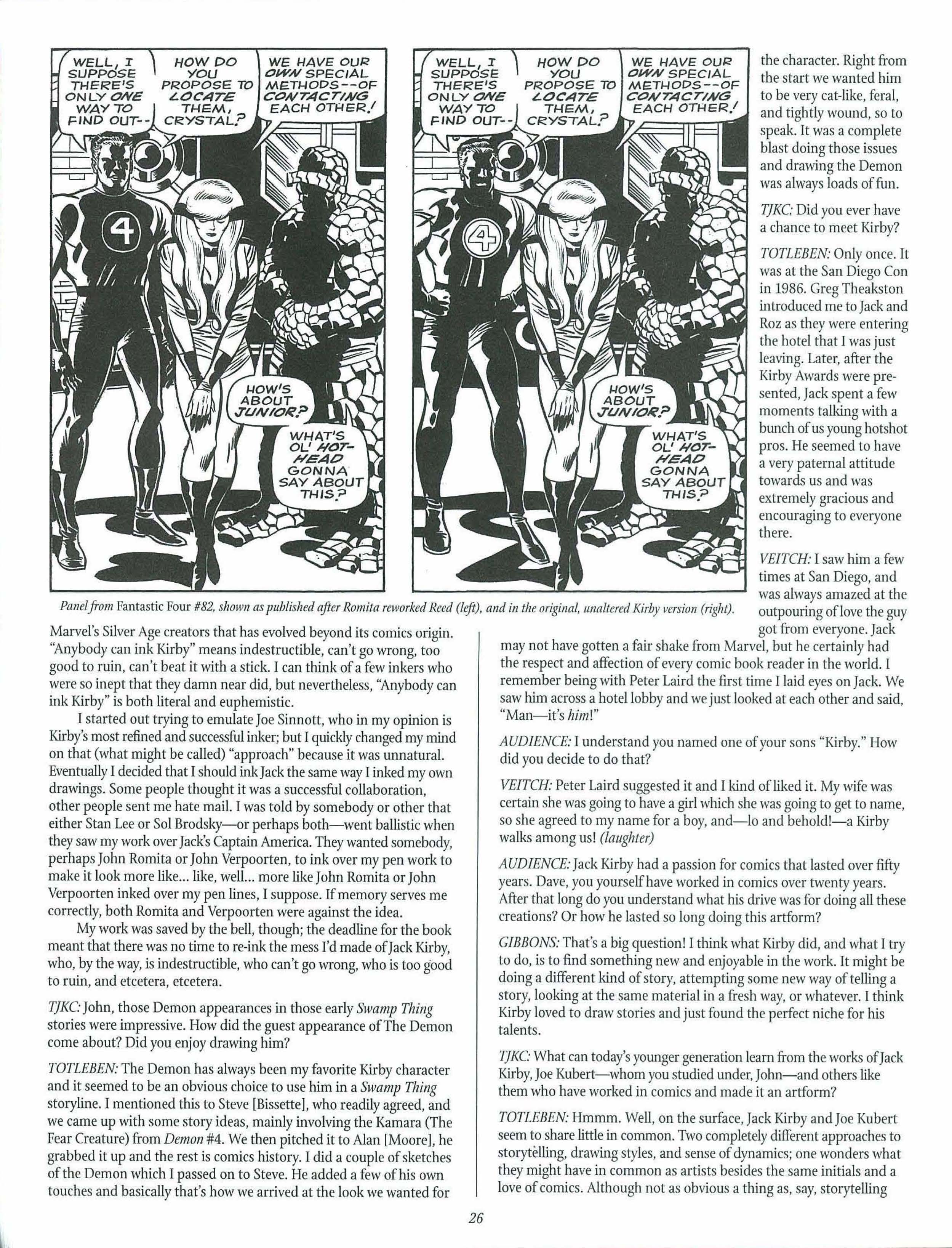 Read online The Jack Kirby Collector comic -  Issue #27 - 26