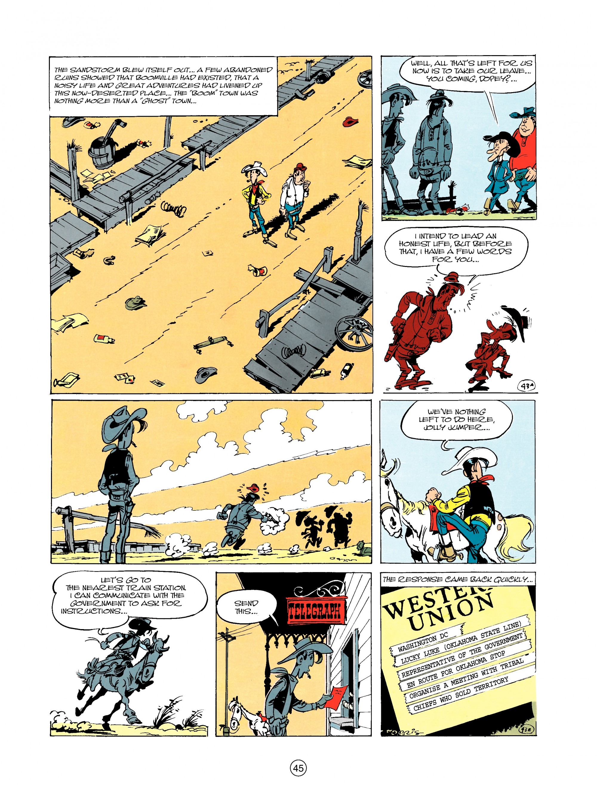 Read online A Lucky Luke Adventure comic -  Issue #20 - 45