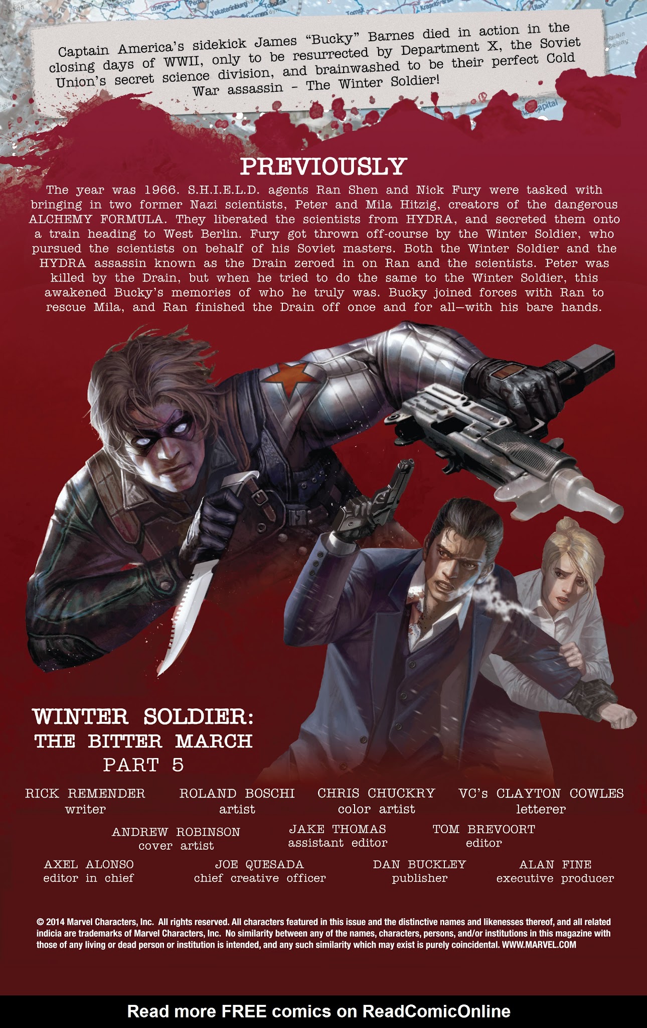 Read online Winter Soldier: The Bitter March comic -  Issue #5 - 2