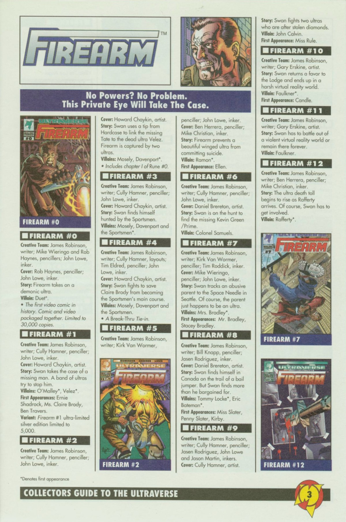 Read online Collectors Guide to the Ultraverse comic -  Issue # Full - 3