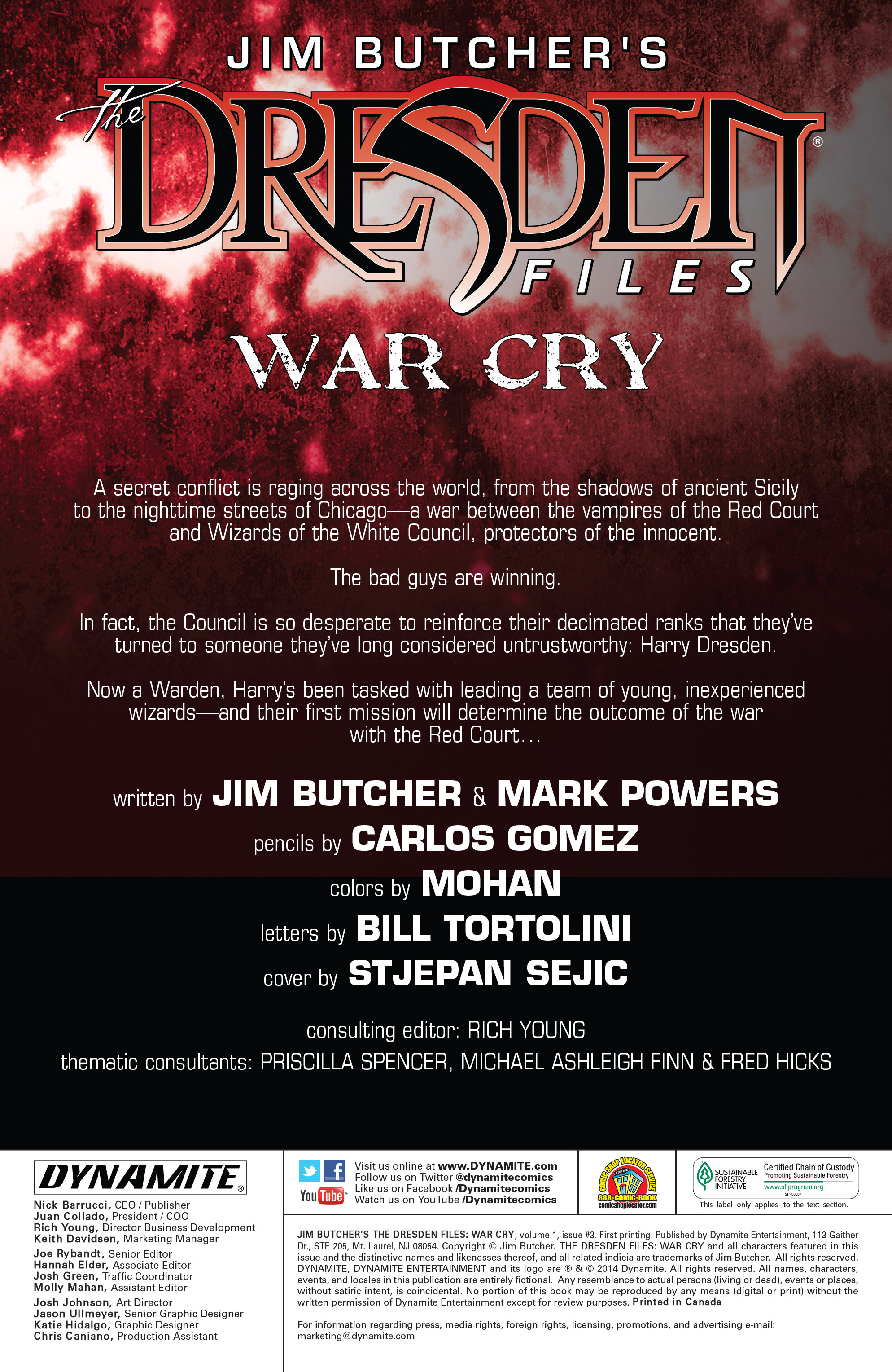 Read online Jim Butcher's The Dresden Files: War Cry comic -  Issue #3 - 2