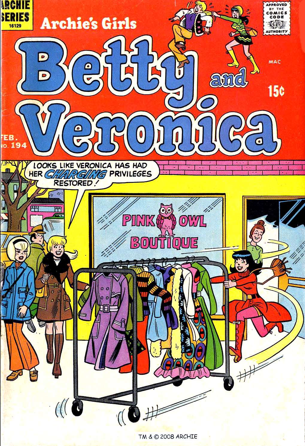 Read online Archie's Girls Betty and Veronica comic -  Issue #194 - 1